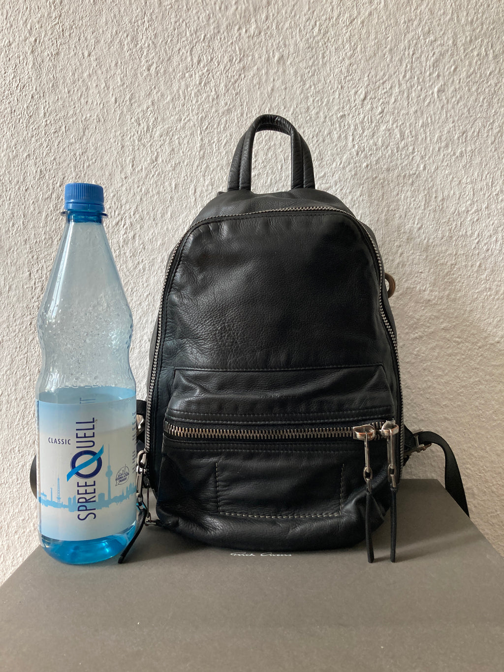 S/S 19 "BABEL" Small Calf Leather Backpack Rick Owens