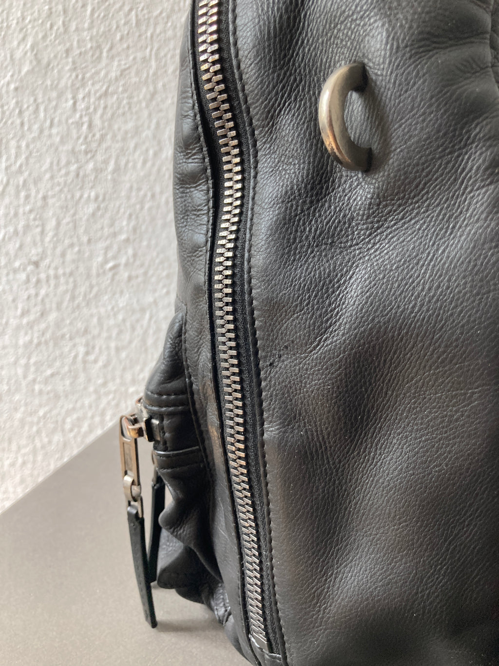S/S 19 "BABEL" Small Calf Leather Backpack Rick Owens