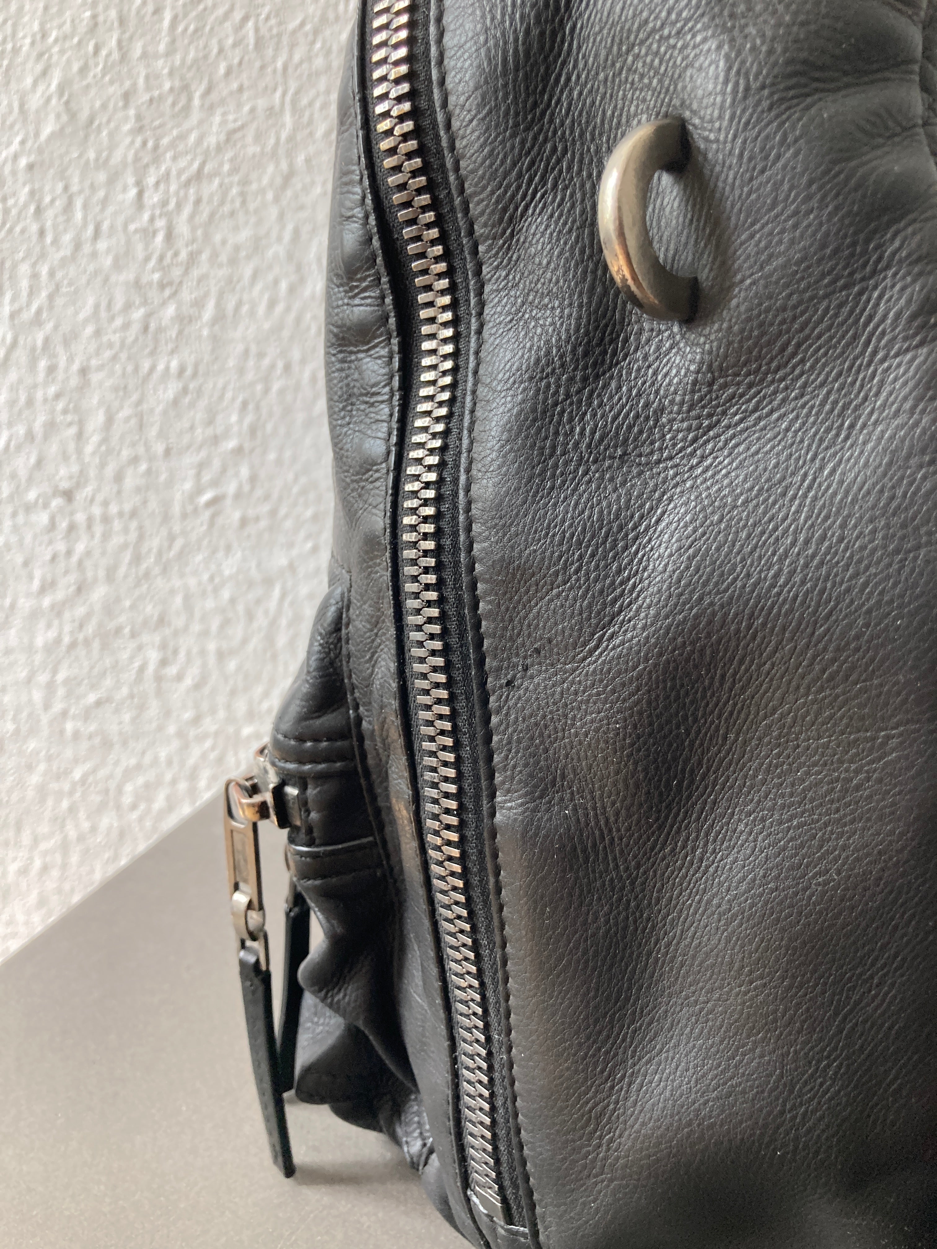 S/S 19 "BABEL" Small Calf Leather Backpack Rick Owens