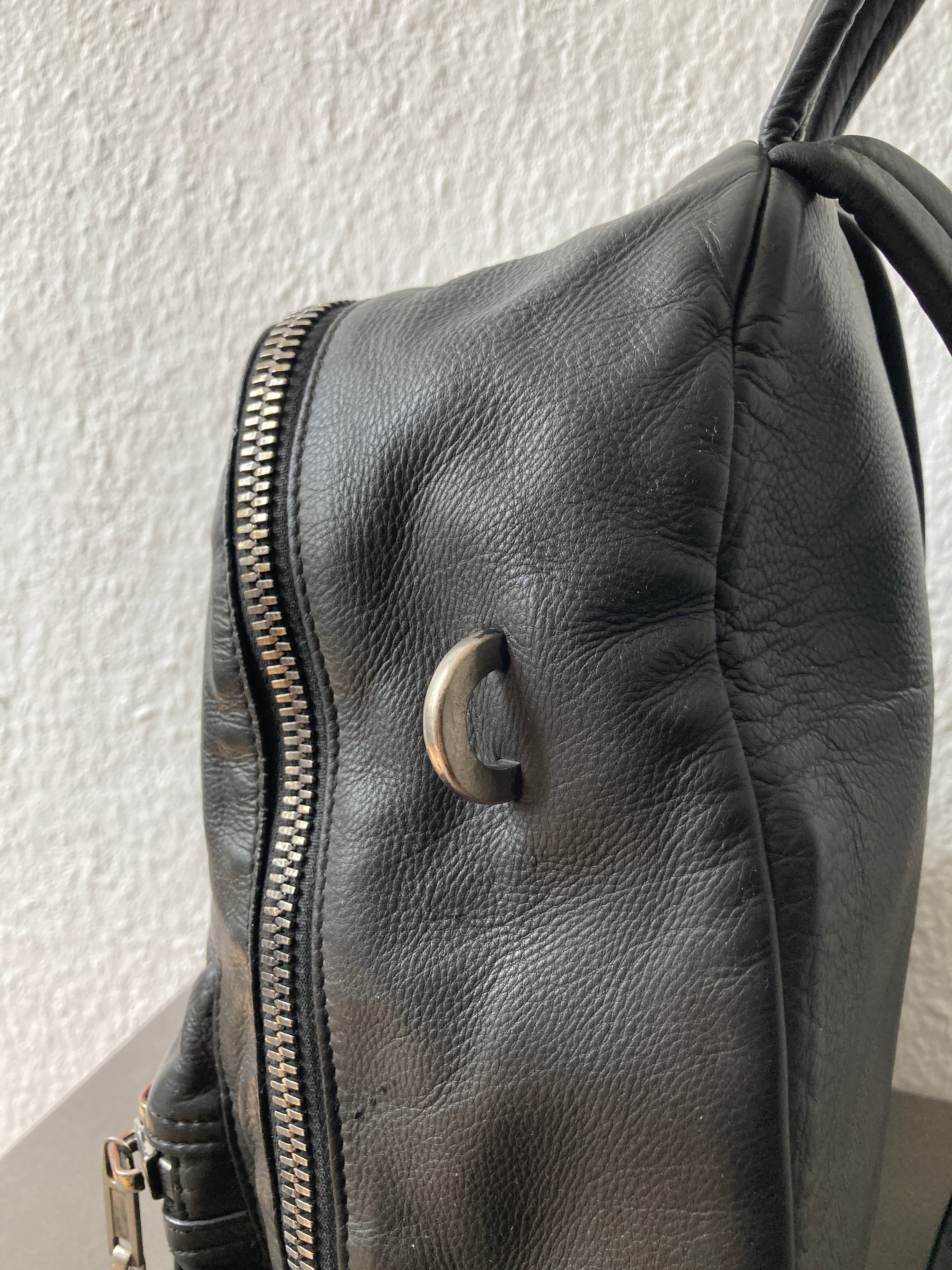 S/S 19 "BABEL" Small Calf Leather Backpack Rick Owens
