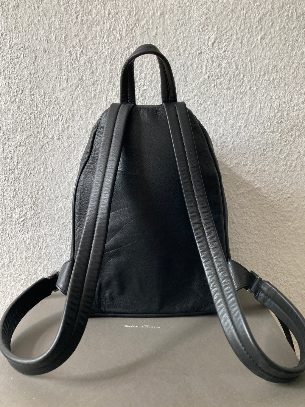 S/S 19 "BABEL" Small Calf Leather Backpack Rick Owens