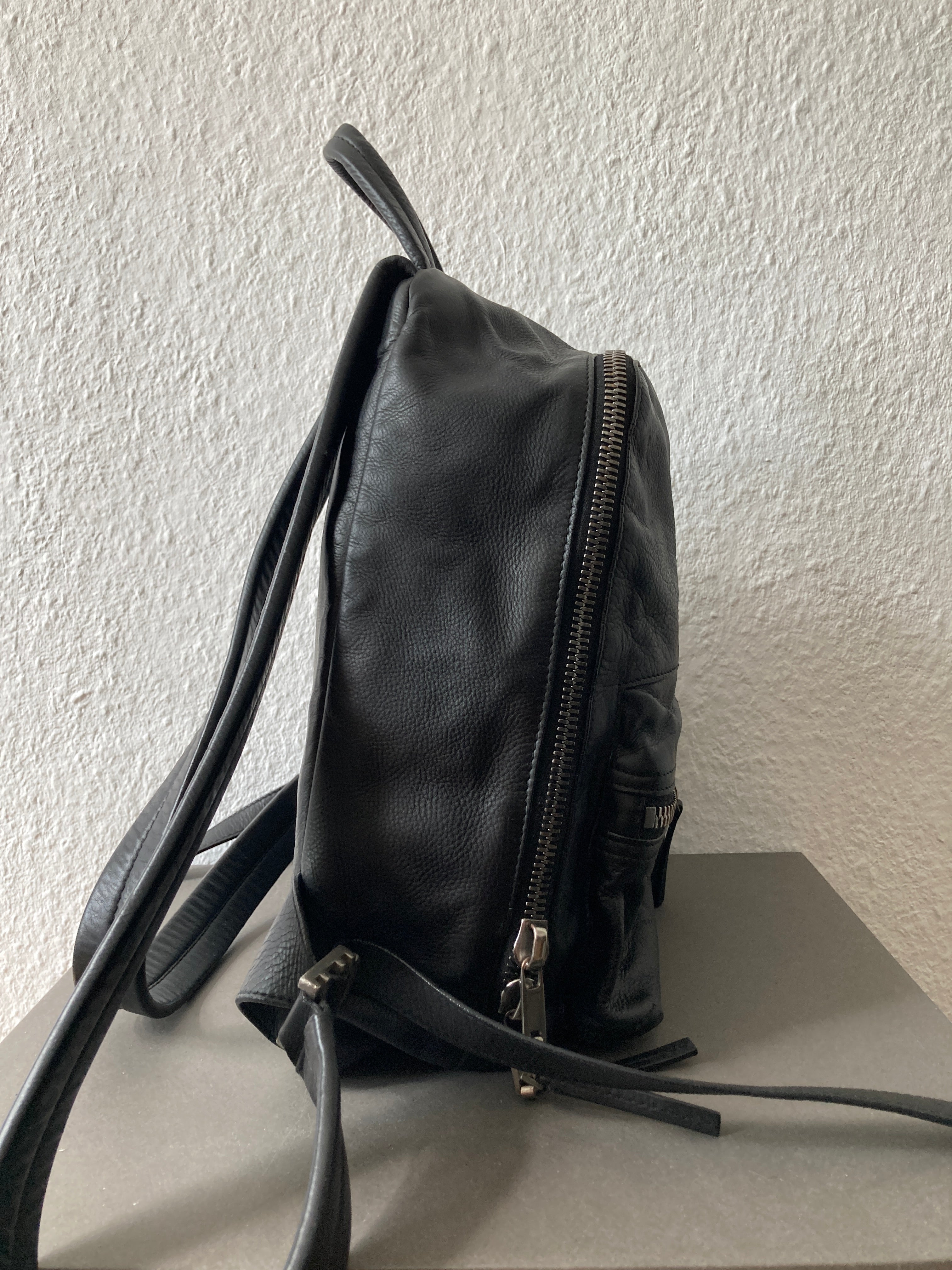 S/S 19 "BABEL" Small Calf Leather Backpack Rick Owens
