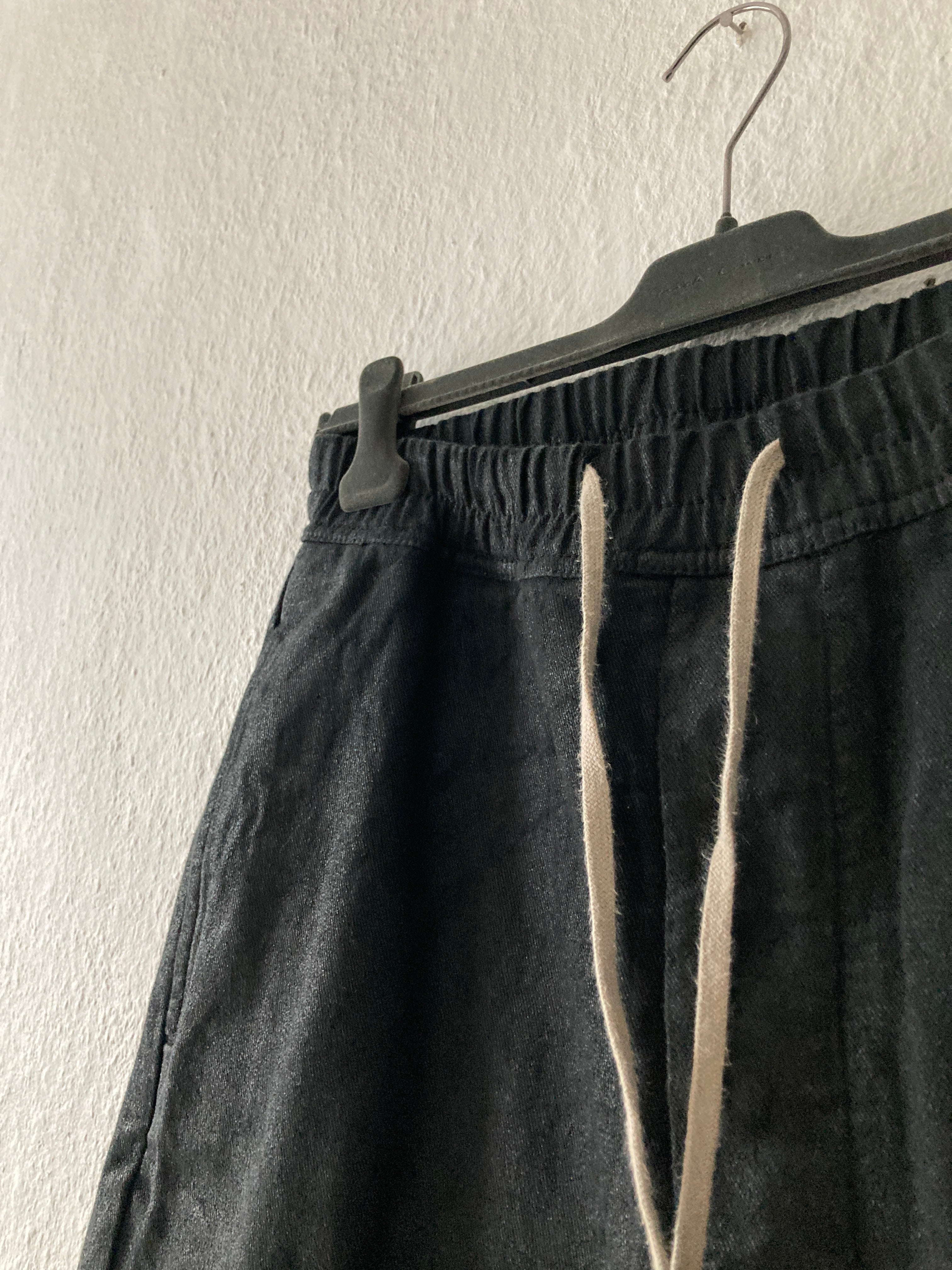 S/S 13 "ISLAND" Waxed "Black Vintage" Pod Shorts Rick Owens M
