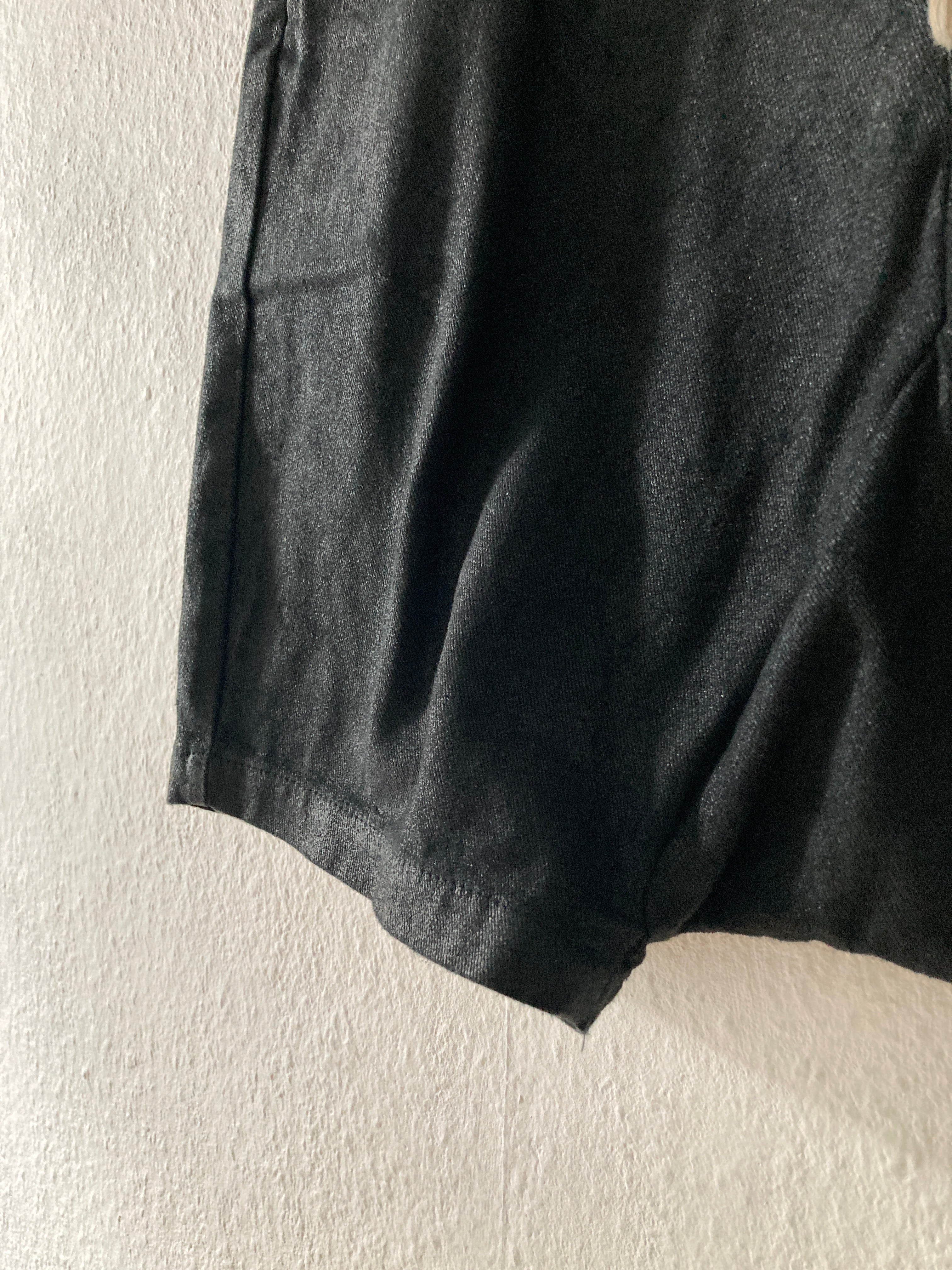 S/S 13 "ISLAND" Waxed "Black Vintage" Pod Shorts Rick Owens M