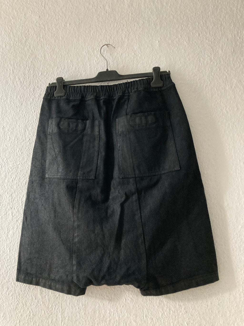 S/S 13 "ISLAND" Waxed "Black Vintage" Pod Shorts Rick Owens M