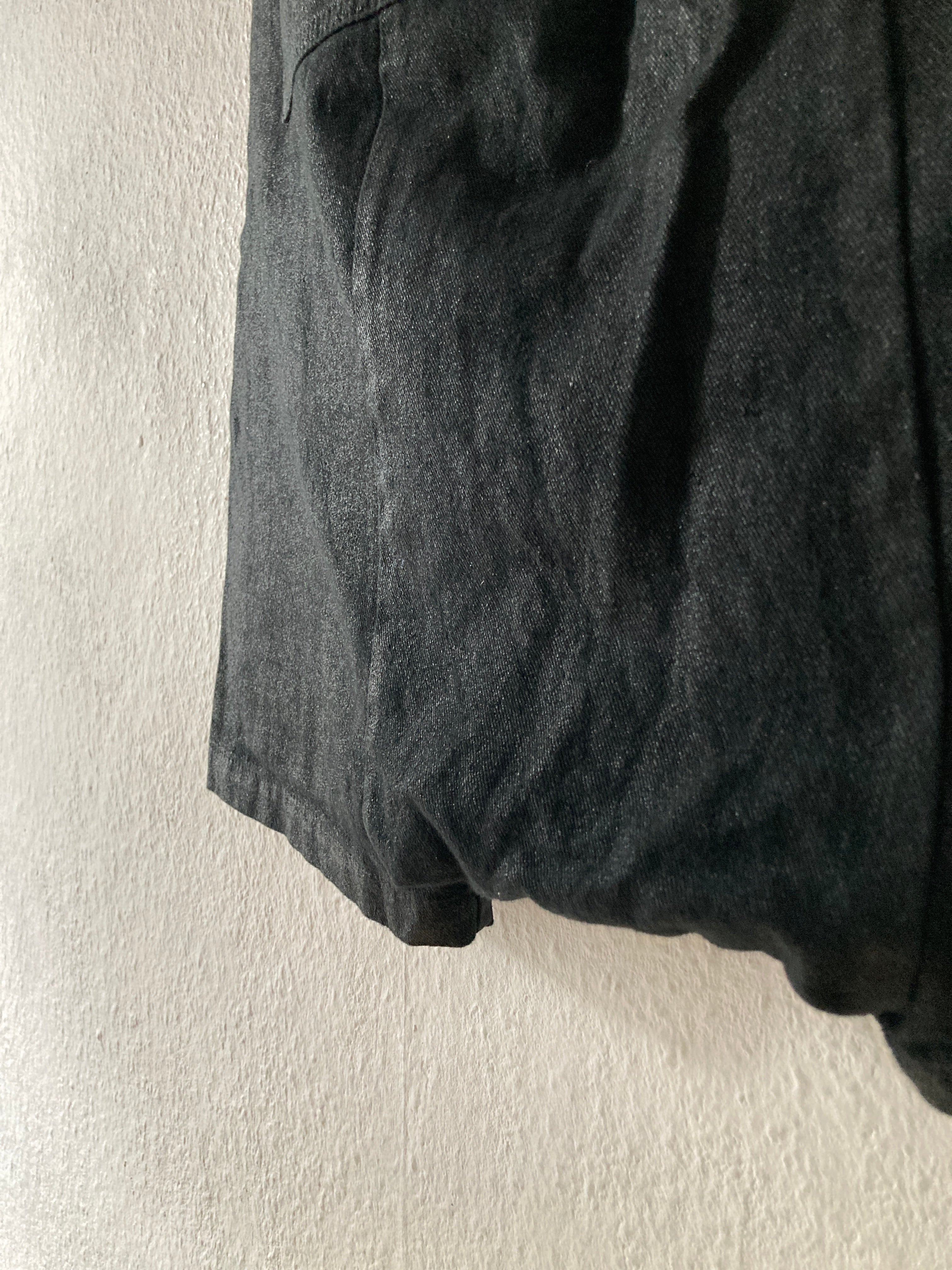 S/S 13 "ISLAND" Waxed "Black Vintage" Pod Shorts Rick Owens M