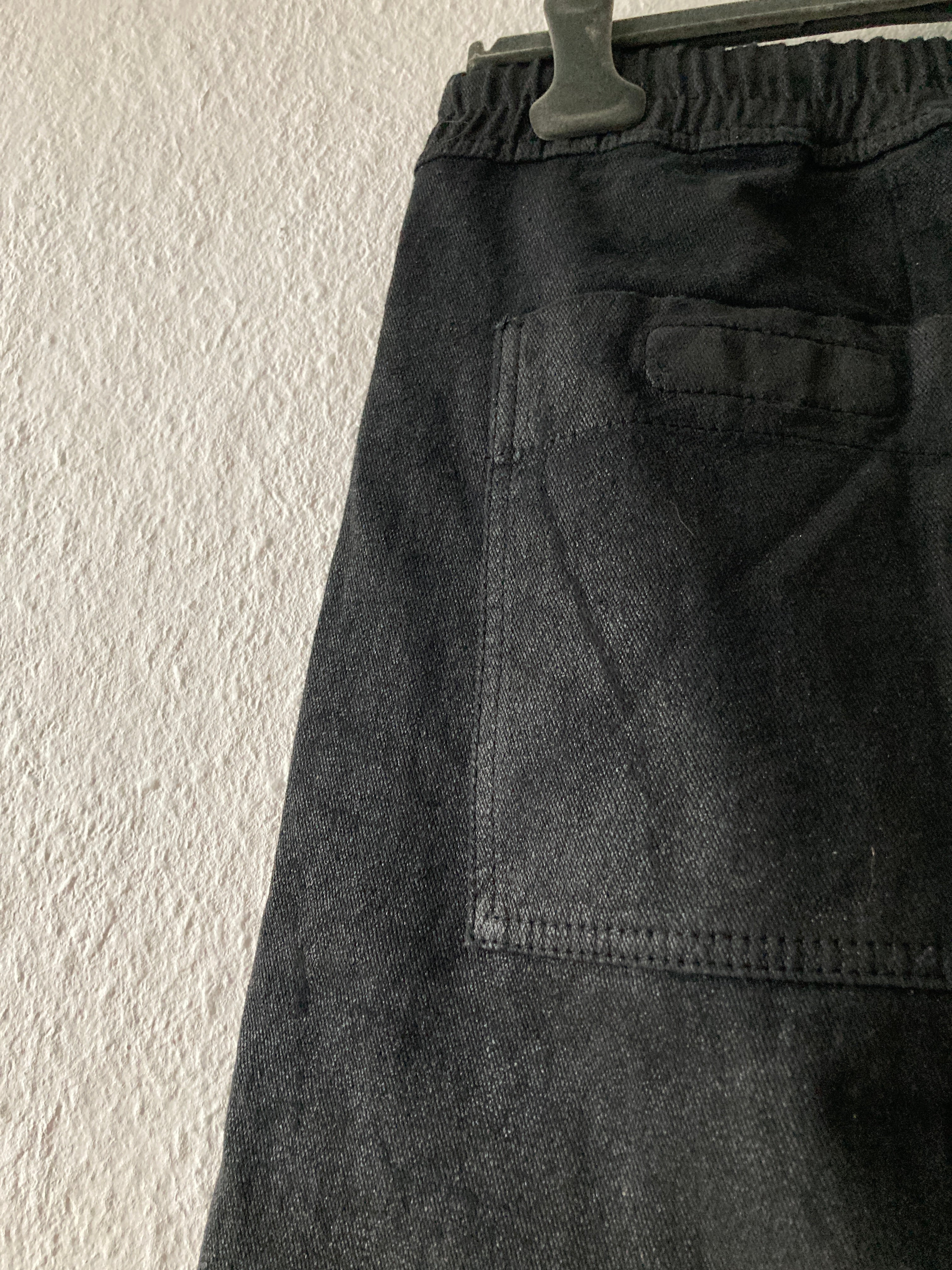 S/S 13 "ISLAND" Waxed "Black Vintage" Pod Shorts Rick Owens M