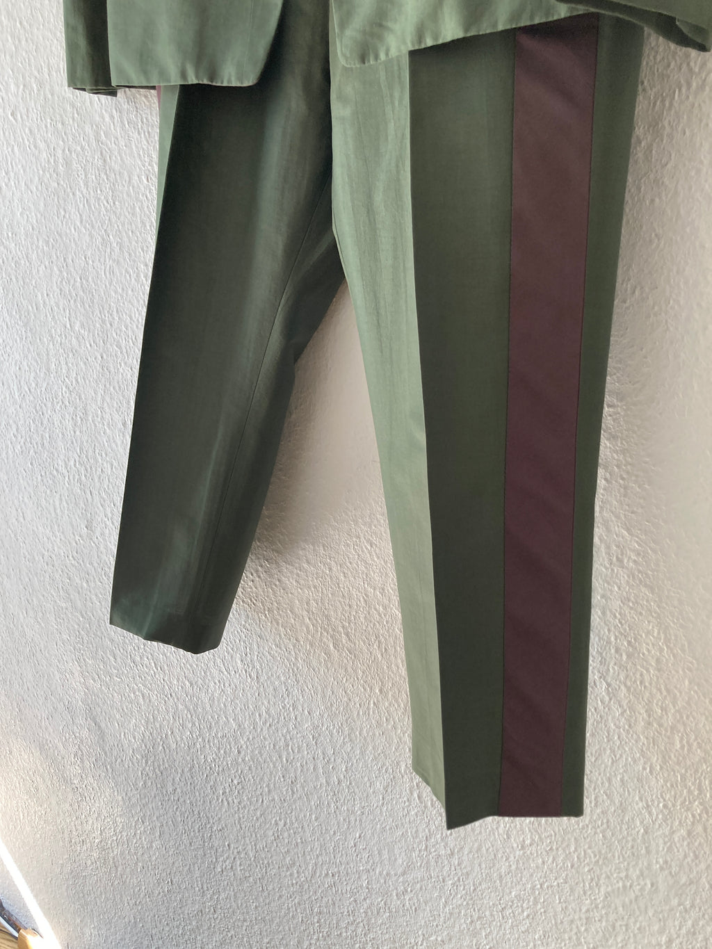 S/S 20 "TECUATL" Forest/Blood Uxmal Silk & Cotton Suit IT50
