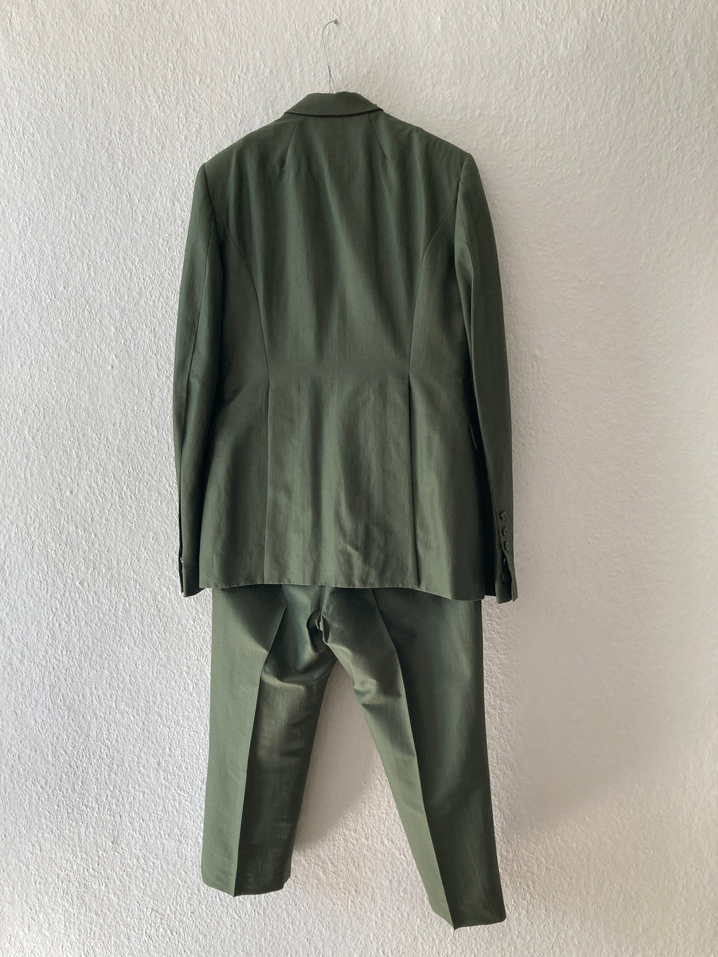 S/S 20 "TECUATL" Forest/Blood Uxmal Silk & Cotton Suit IT50