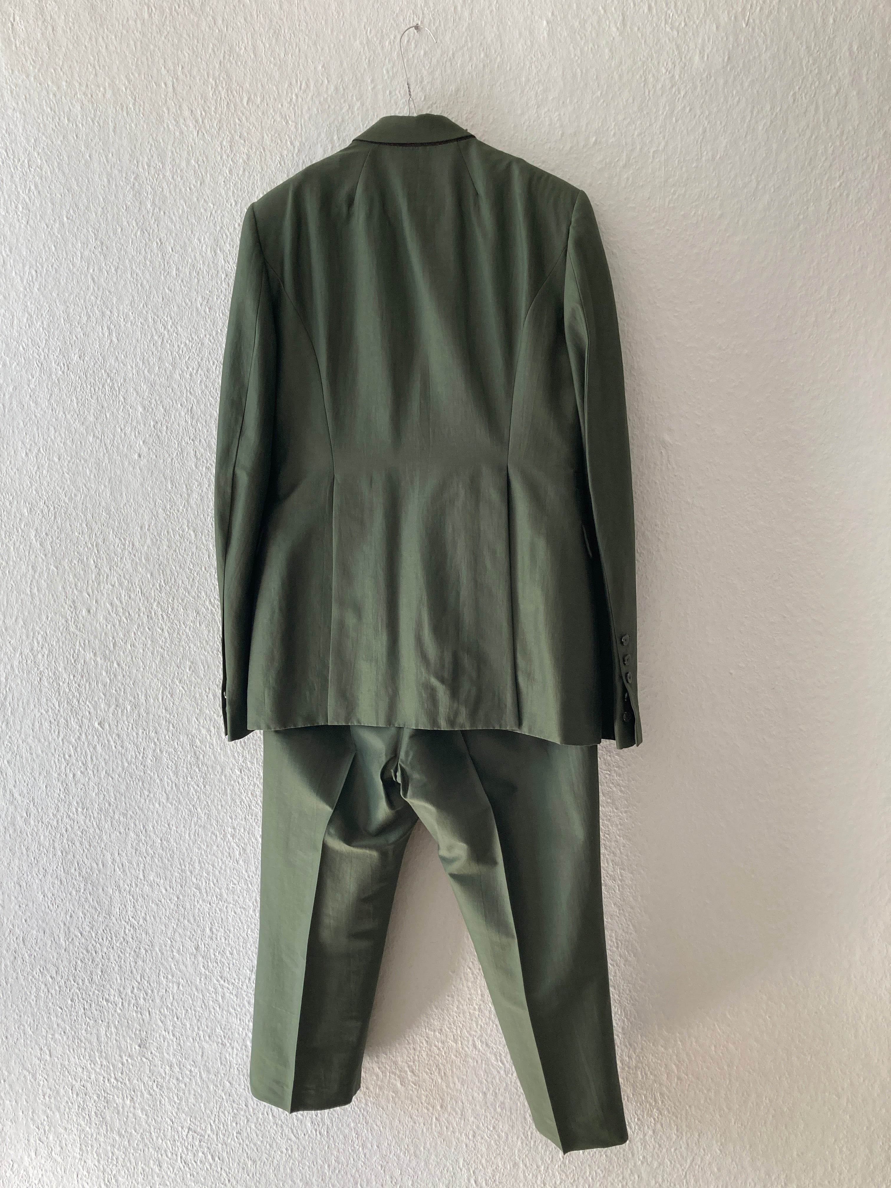 S/S 20 "TECUATL" Forest/Blood Uxmal Silk & Cotton Suit IT50