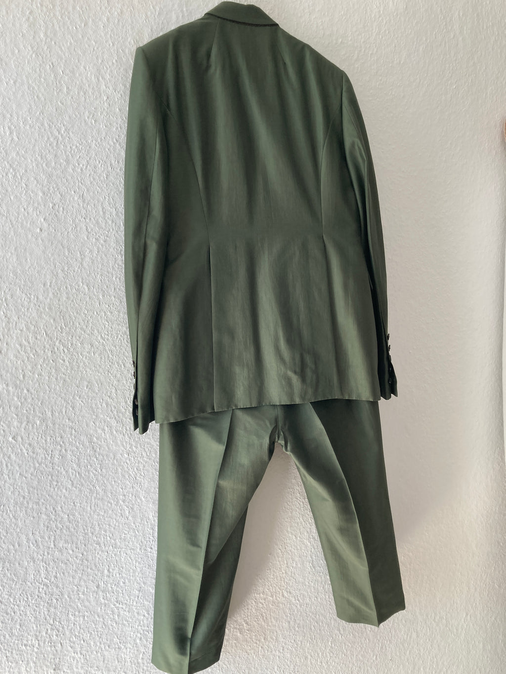 S/S 20 "TECUATL" Forest/Blood Uxmal Silk & Cotton Suit IT50