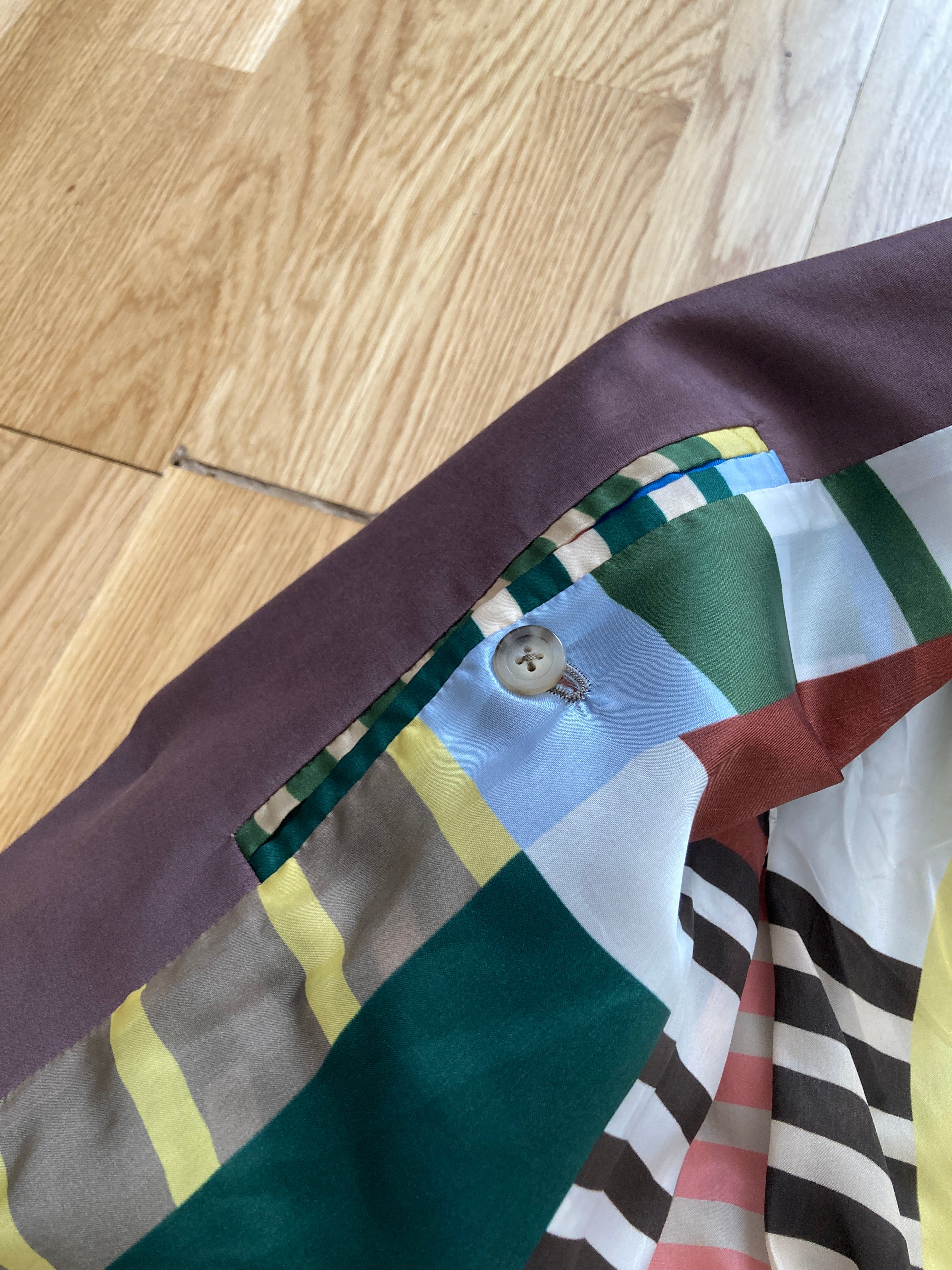 S/S 20 "TECUATL" Forest/Blood Uxmal Silk & Cotton Suit IT50