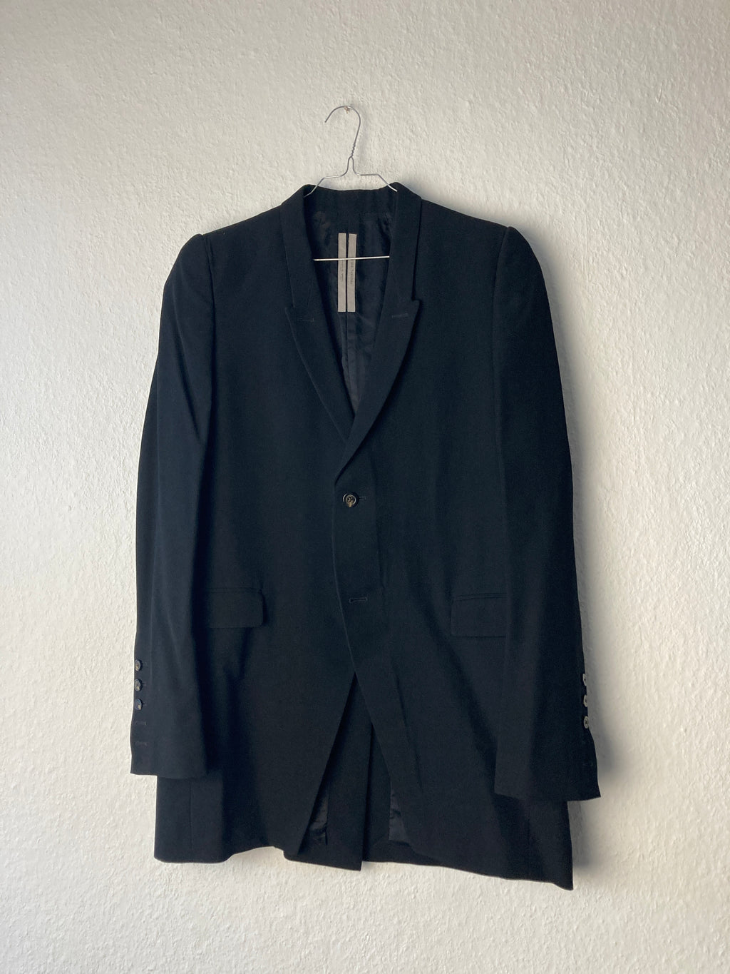 S/S 20 “TECUATL” Runway Tatlin Light Wool Blazer Rick Owens