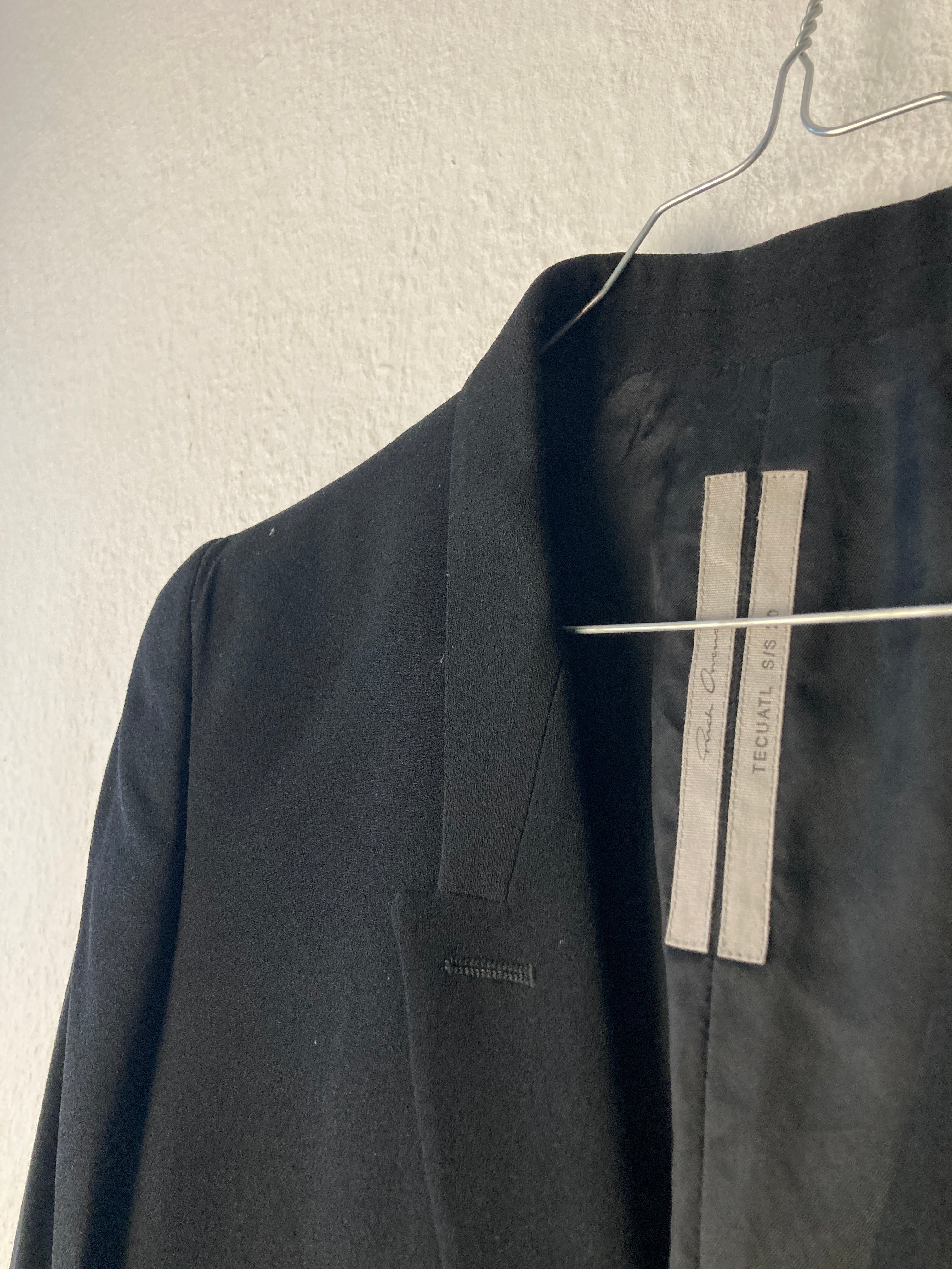S/S 20 “TECUATL” Runway Tatlin Light Wool Blazer Rick Owens