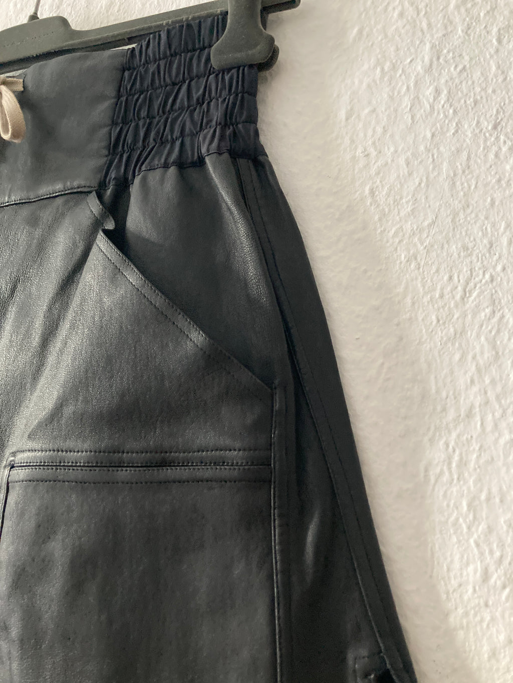 F/W 14 "MOODY" Runway Leather Boxing Shorts Rick Owens