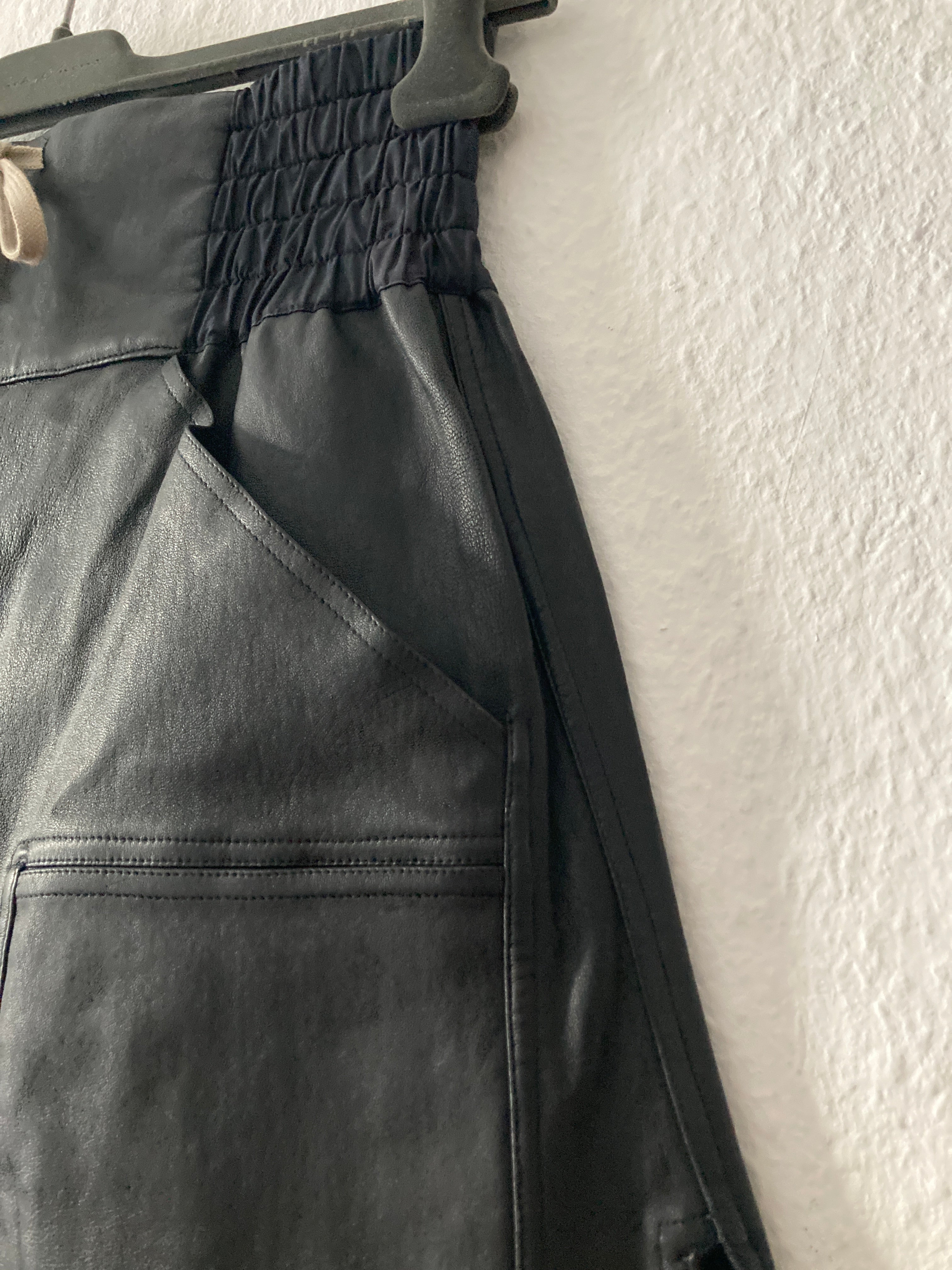 F/W 14 "MOODY" Runway Leather Boxing Shorts Rick Owens