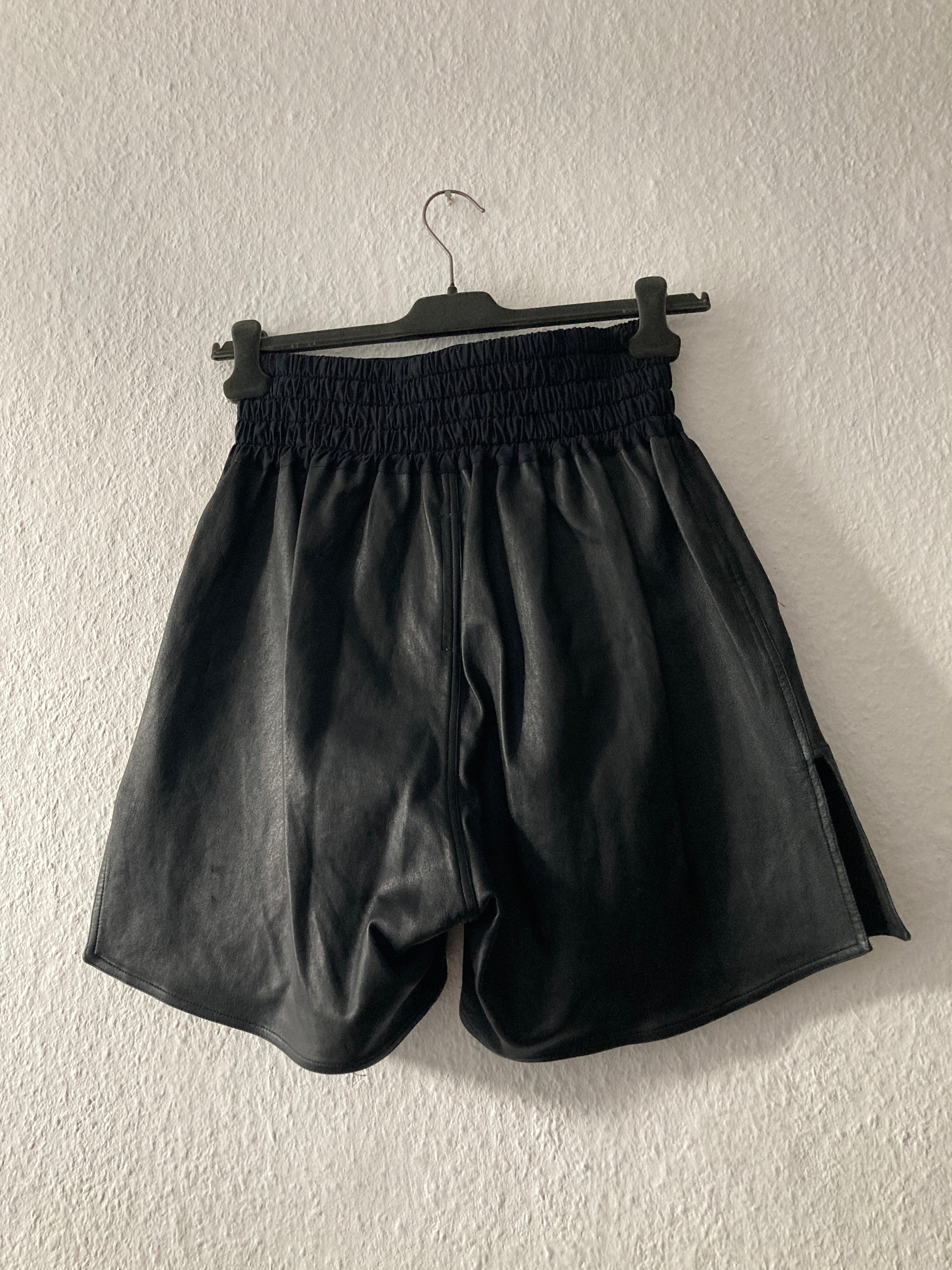 F/W 14 "MOODY" Runway Leather Boxing Shorts Rick Owens