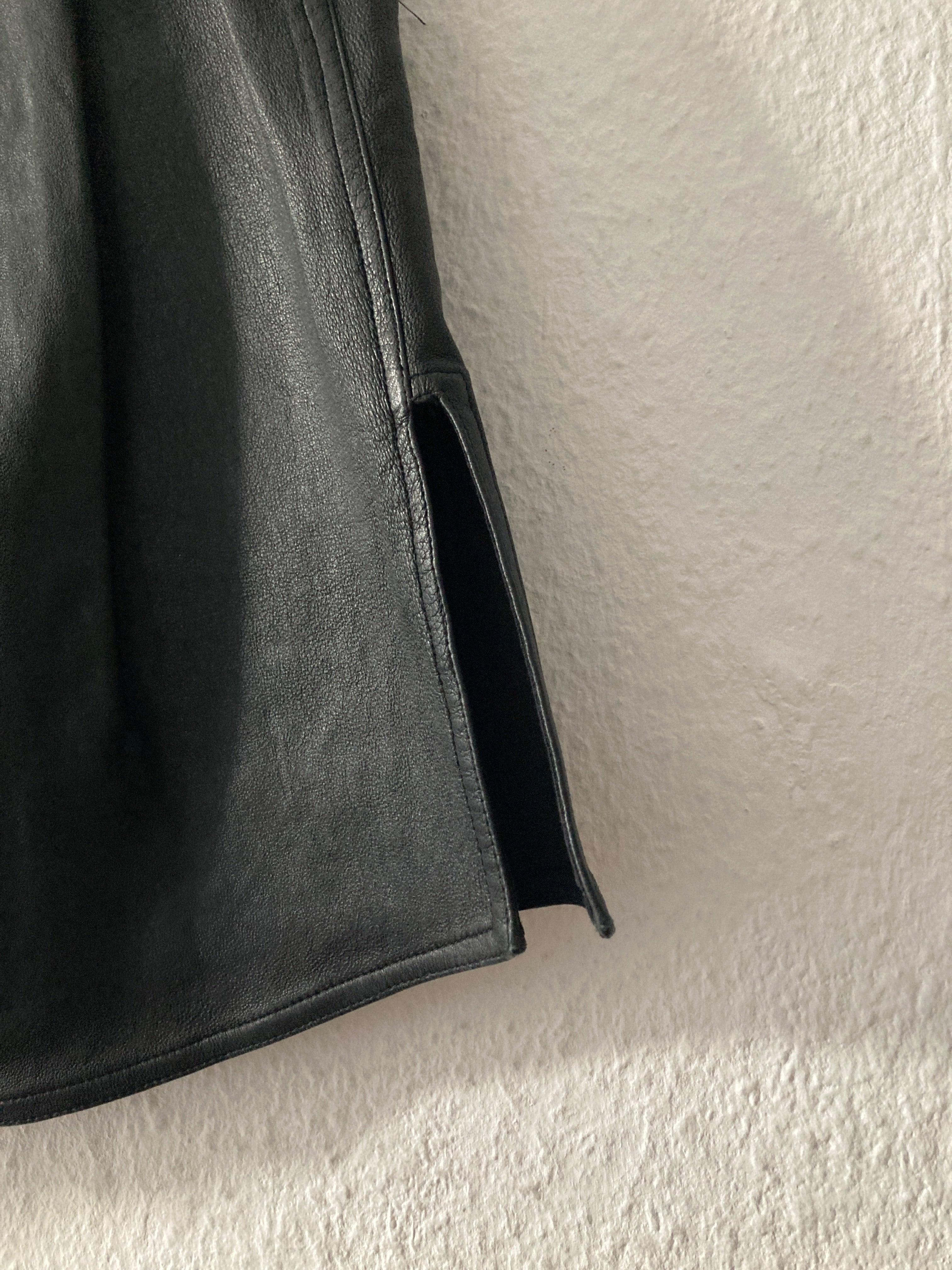 F/W 14 "MOODY" Runway Leather Boxing Shorts Rick Owens