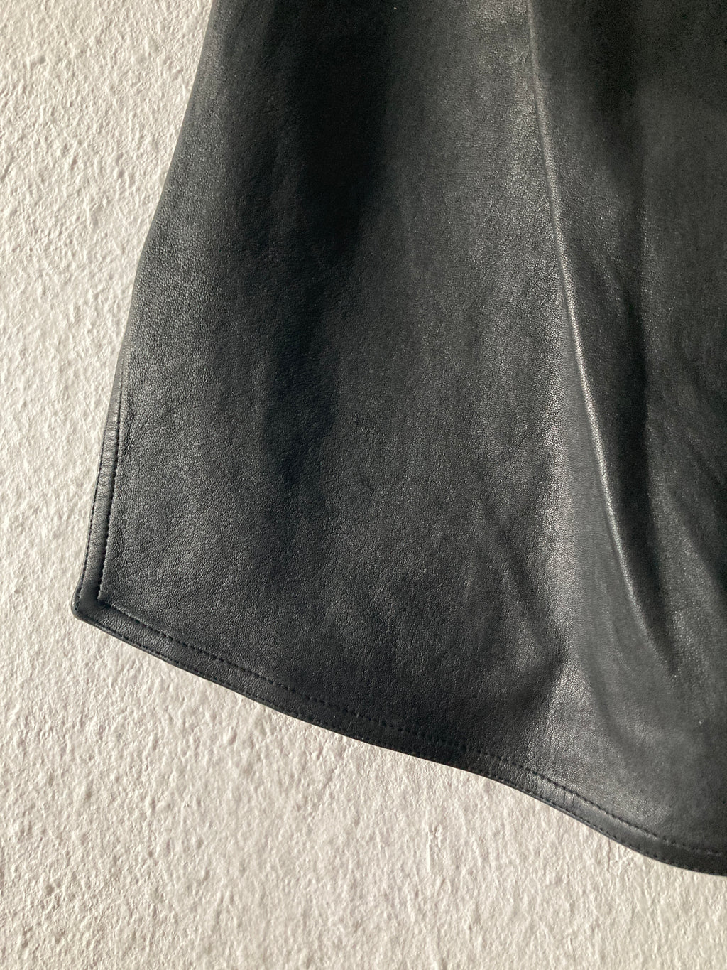 F/W 14 "MOODY" Runway Leather Boxing Shorts Rick Owens