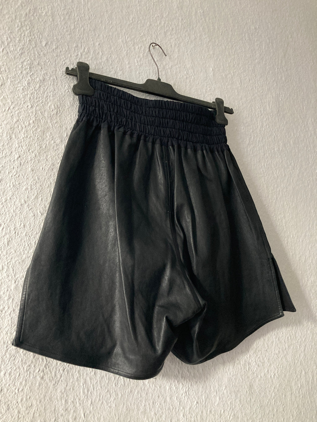 F/W 14 "MOODY" Runway Leather Boxing Shorts Rick Owens