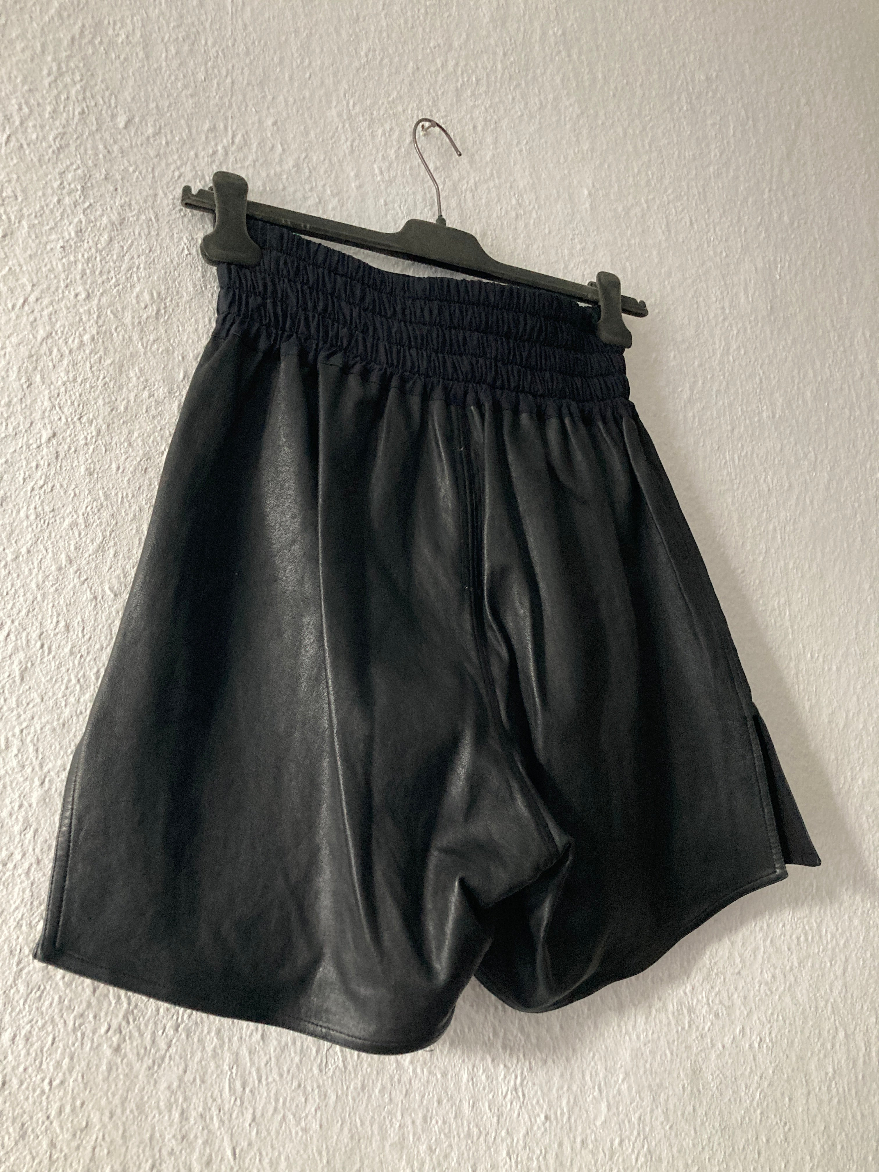 F/W 14 "MOODY" Runway Leather Boxing Shorts Rick Owens