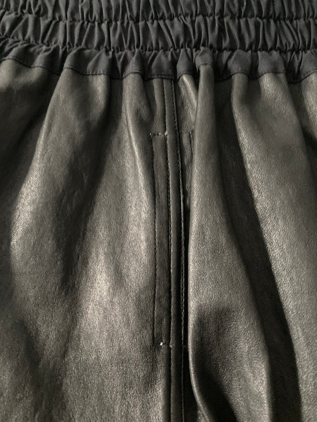 F/W 14 "MOODY" Runway Leather Boxing Shorts Rick Owens