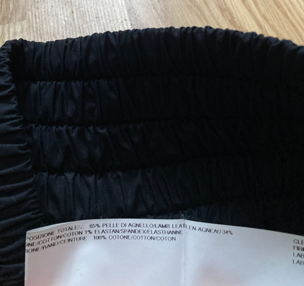 F/W 14 "MOODY" Runway Leather Boxing Shorts Rick Owens