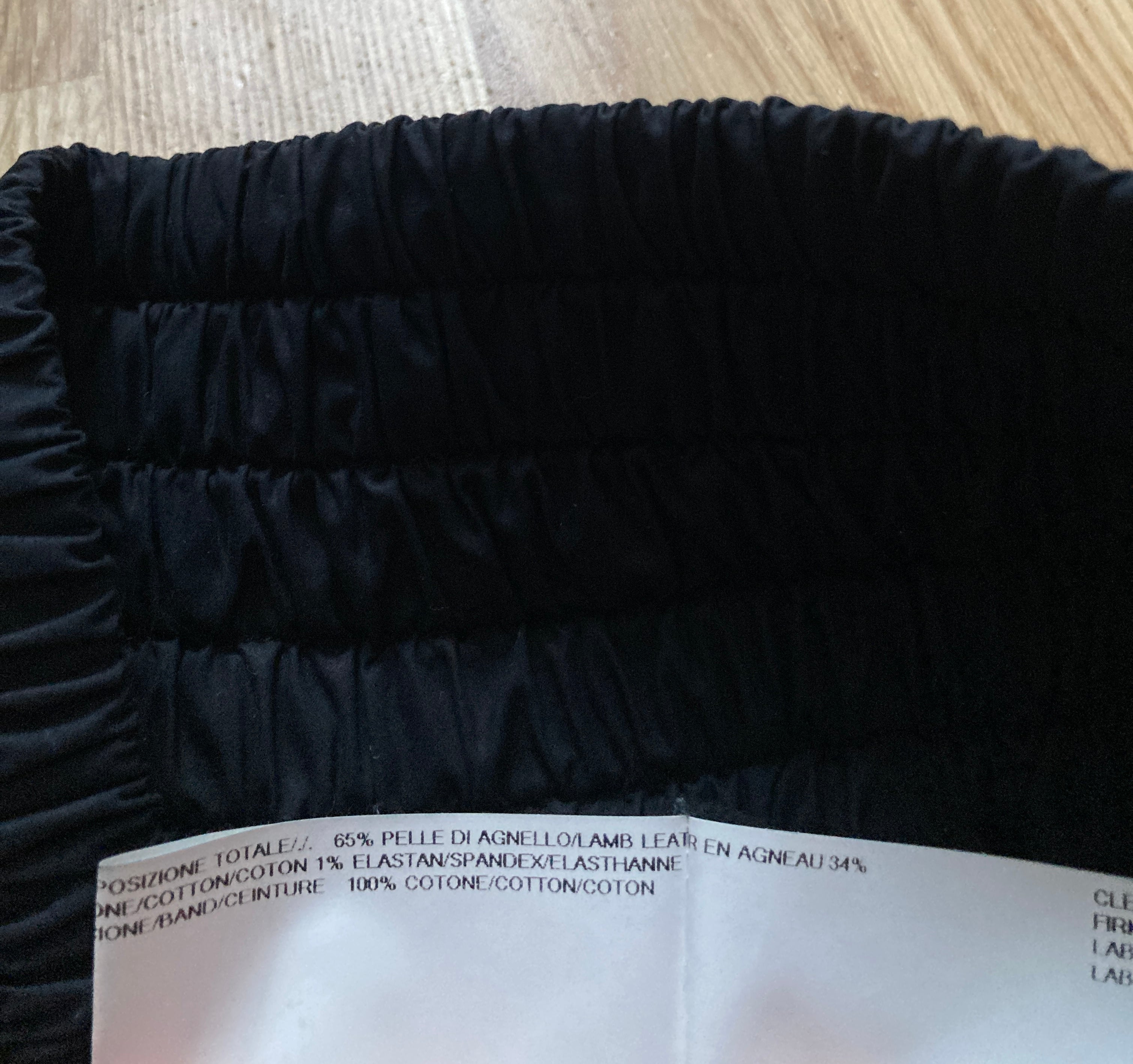 F/W 14 "MOODY" Runway Leather Boxing Shorts Rick Owens