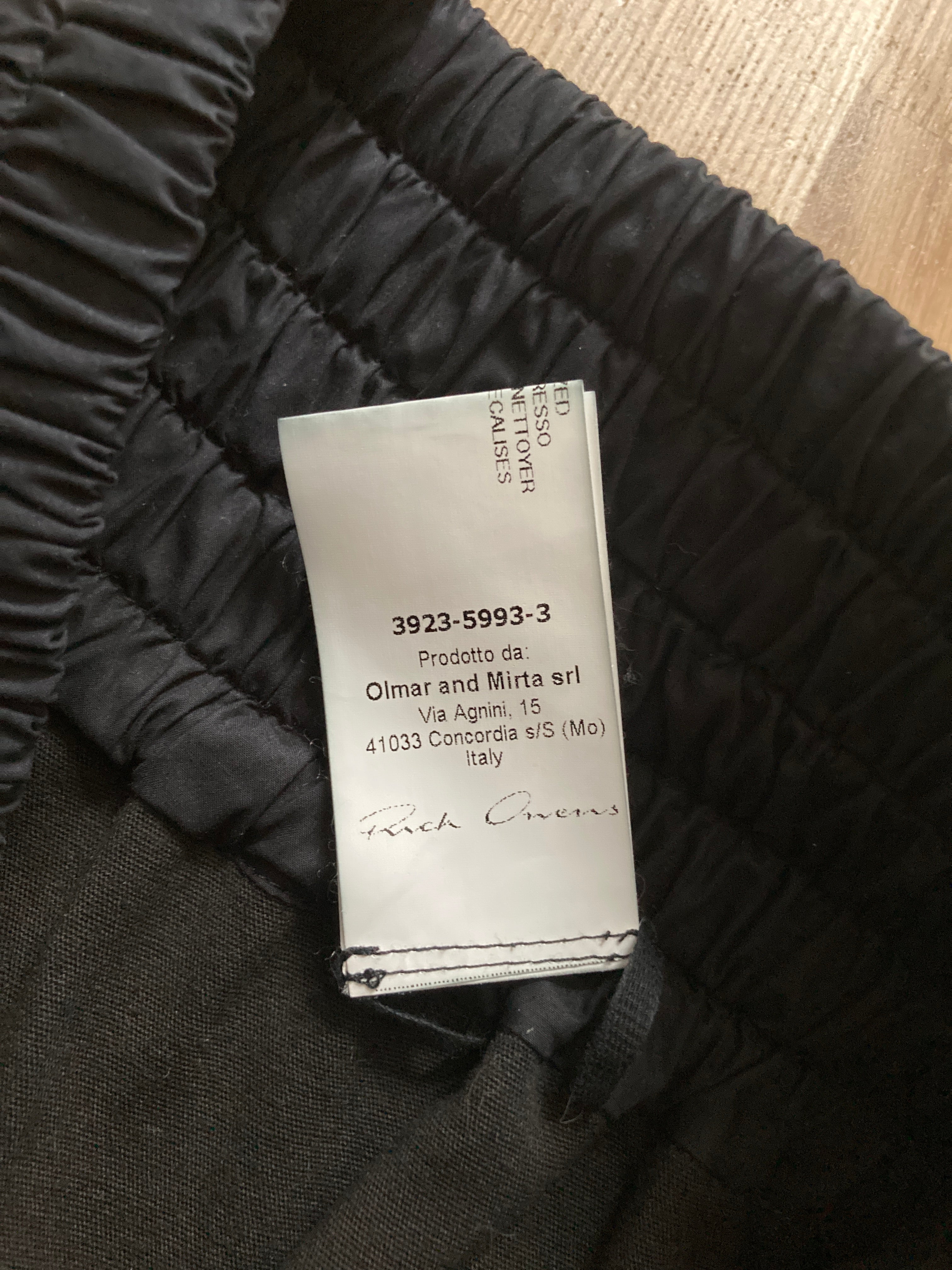 F/W 14 "MOODY" Runway Leather Boxing Shorts Rick Owens