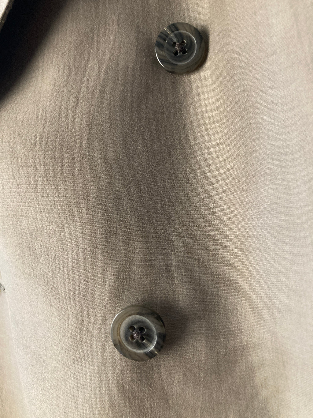 S/S 20 „TECUATL“ Double-Breasted Silk & Cotton Suit in Dust and Size IT54/L