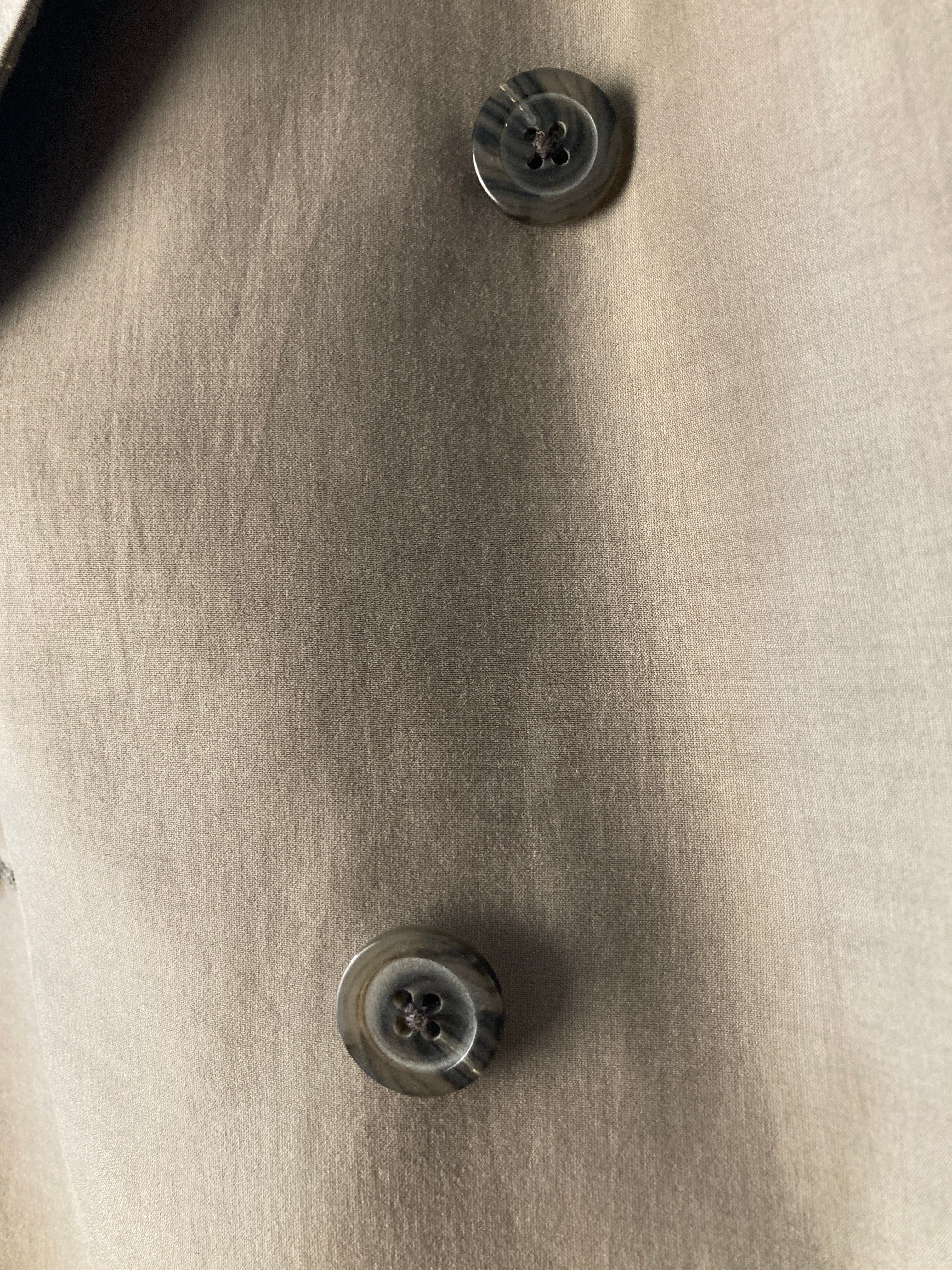 S/S 20 „TECUATL“ Double-Breasted Silk & Cotton Suit in Dust and Size IT54/L