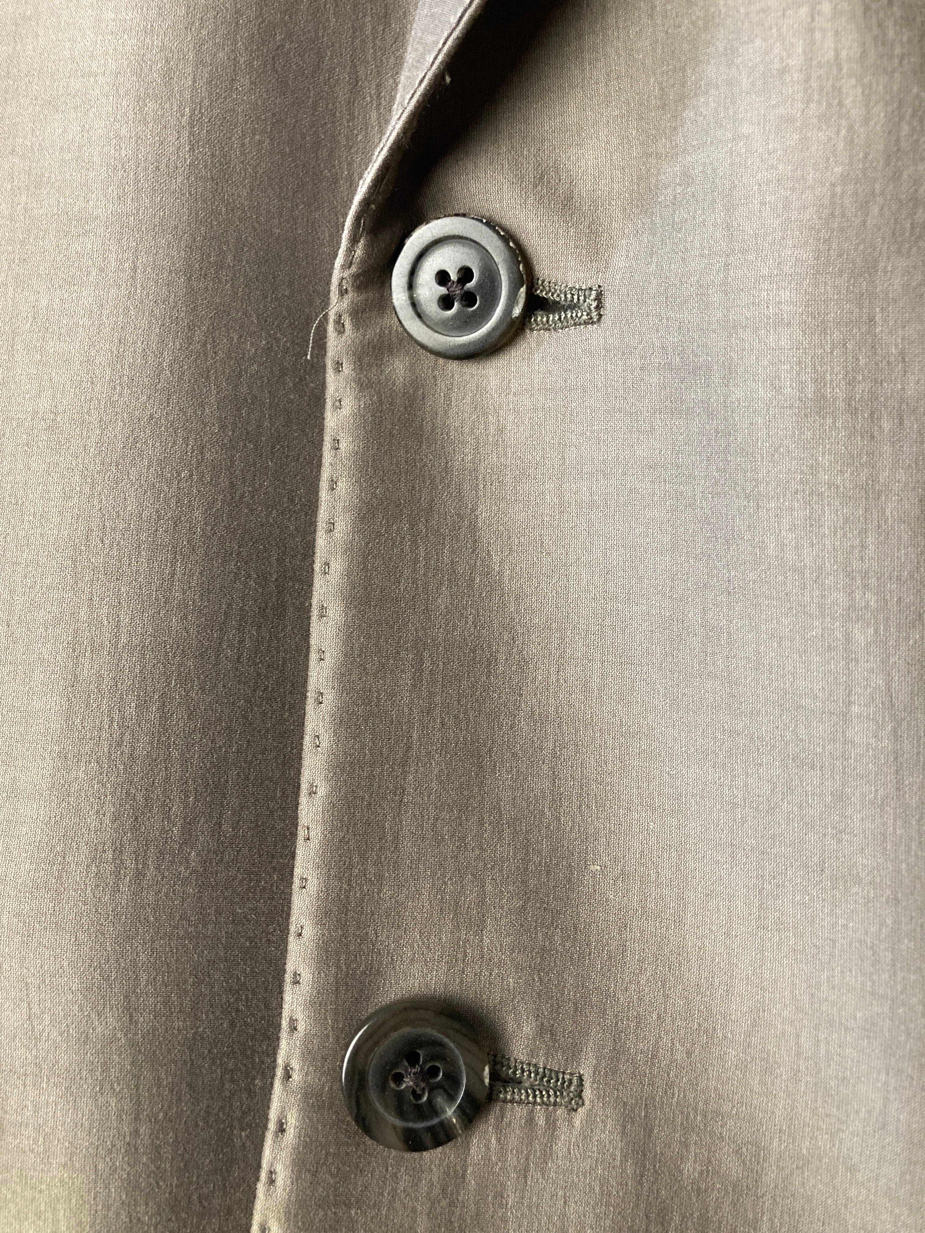 S/S 20 „TECUATL“ Double-Breasted Silk & Cotton Suit in Dust and Size IT54/L