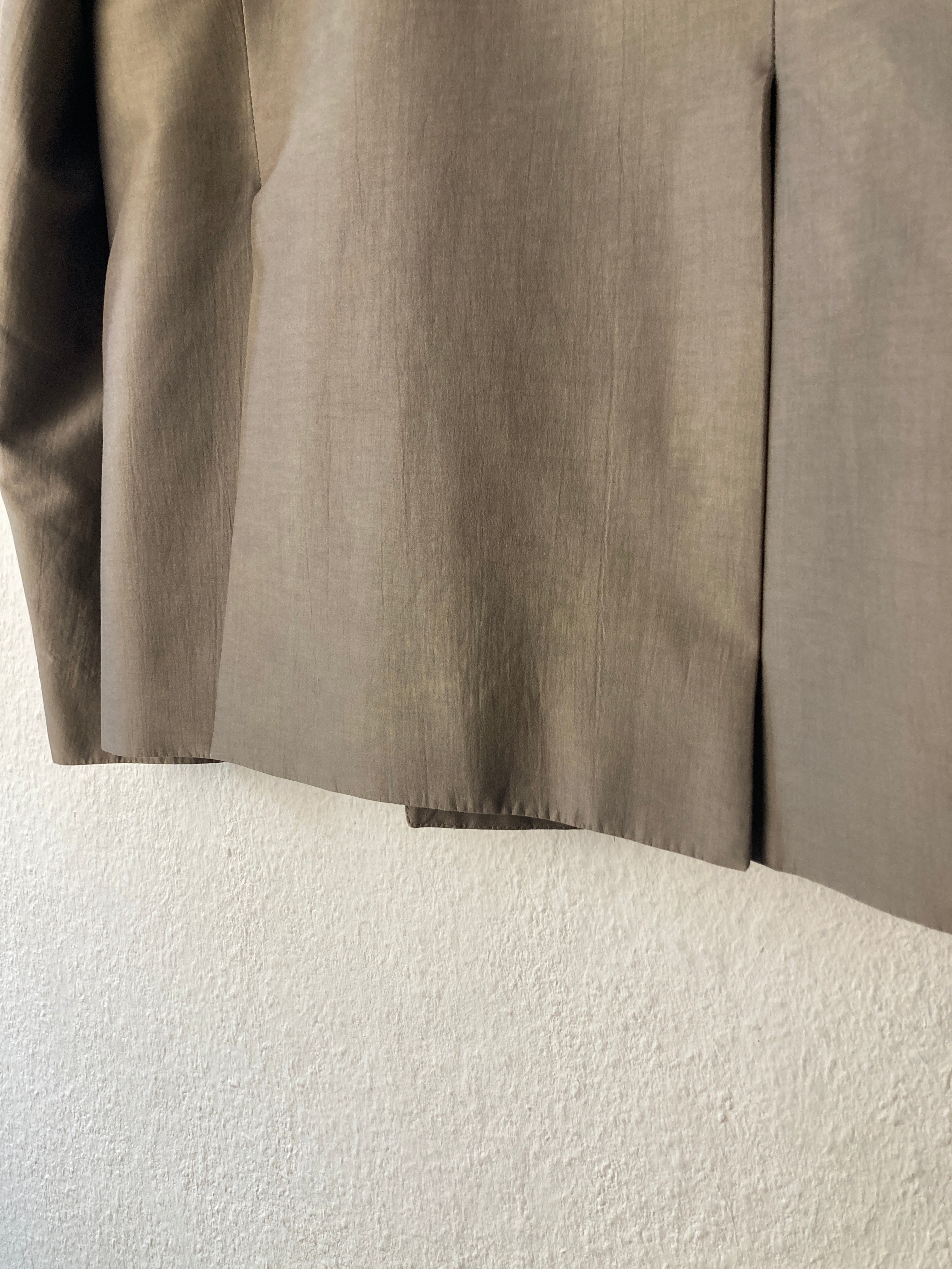 S/S 20 „TECUATL“ Double-Breasted Silk & Cotton Suit in Dust and Size IT54/L