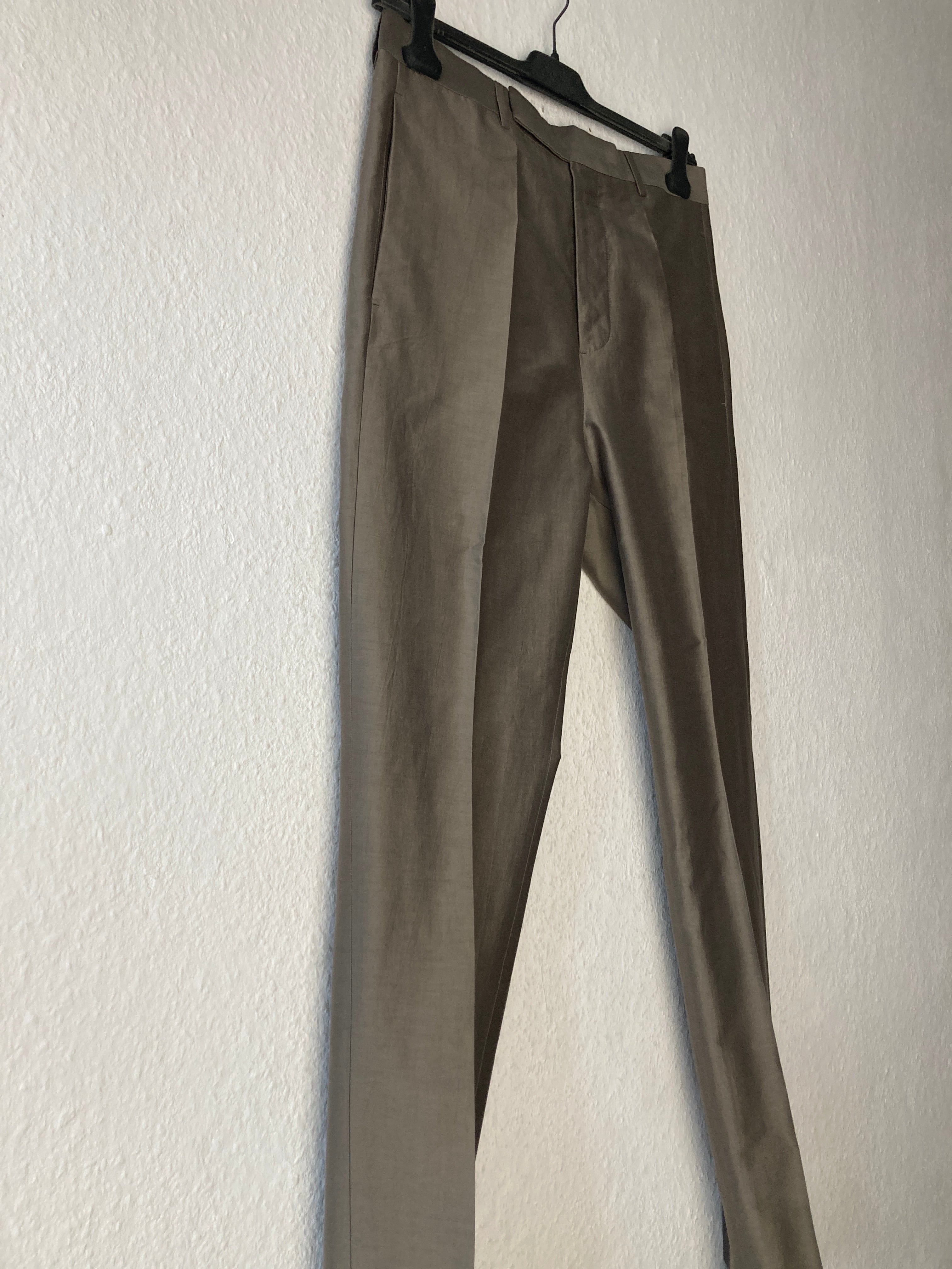 S/S 20 „TECUATL“ Double-Breasted Silk & Cotton Suit in Dust and Size IT54/L