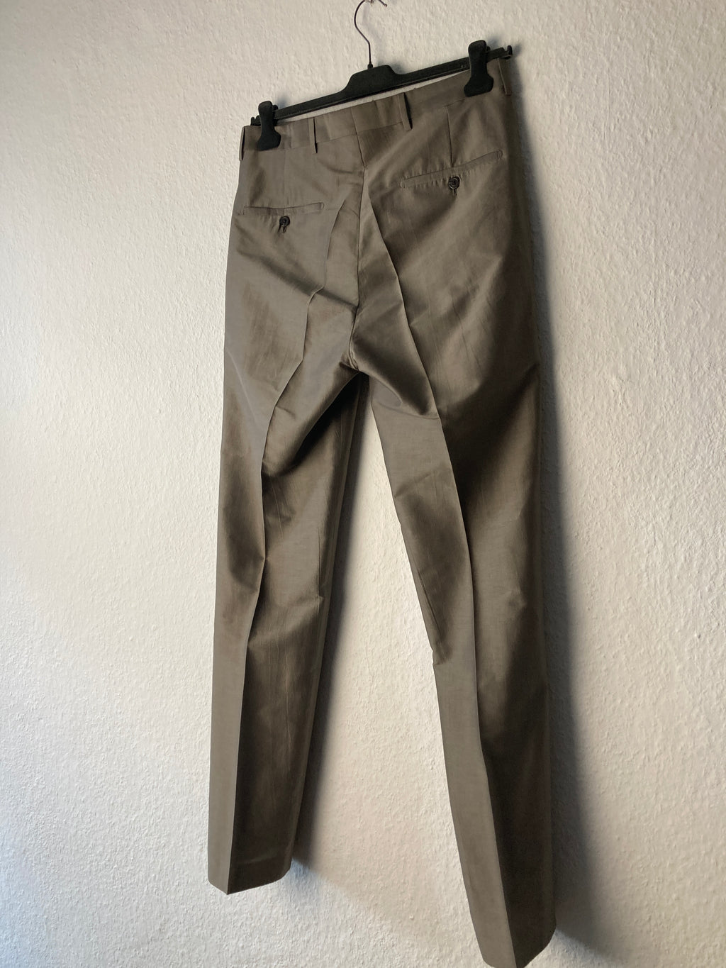 S/S 20 „TECUATL“ Double-Breasted Silk & Cotton Suit in Dust and Size IT54/L