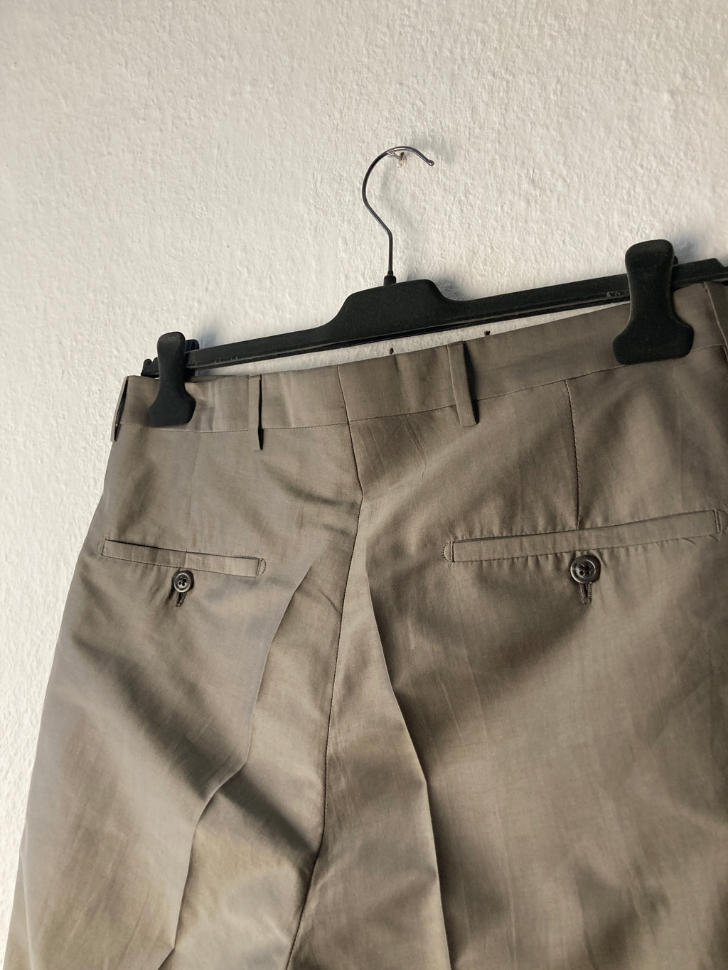 S/S 20 „TECUATL“ Double-Breasted Silk & Cotton Suit in Dust and Size IT54/L