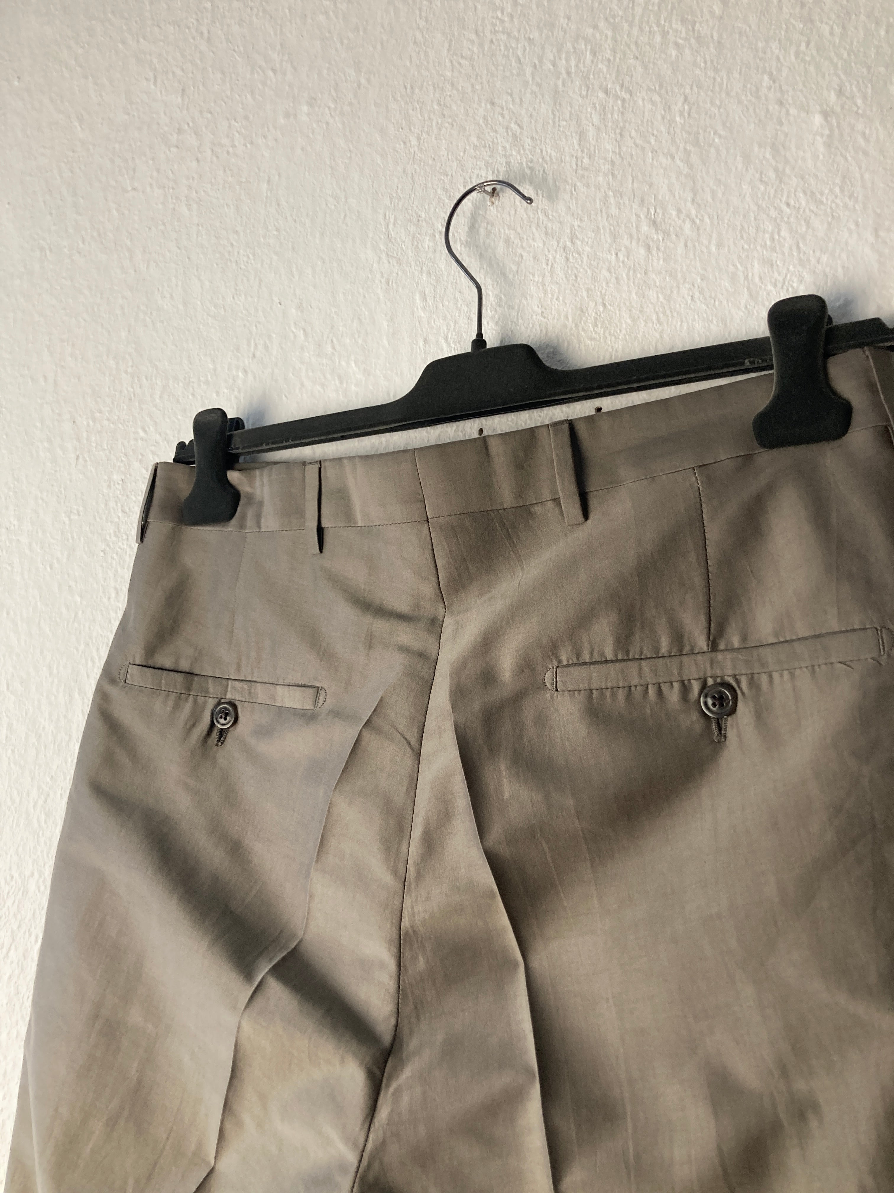 S/S 20 „TECUATL“ Double-Breasted Silk & Cotton Suit in Dust and Size IT54/L