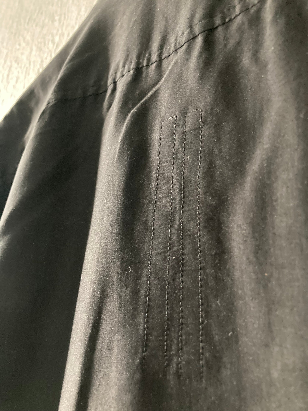 F/W 13 "PLINTH" Silk & Cotton Runway High-Neck Shirt in Black Size 50/M