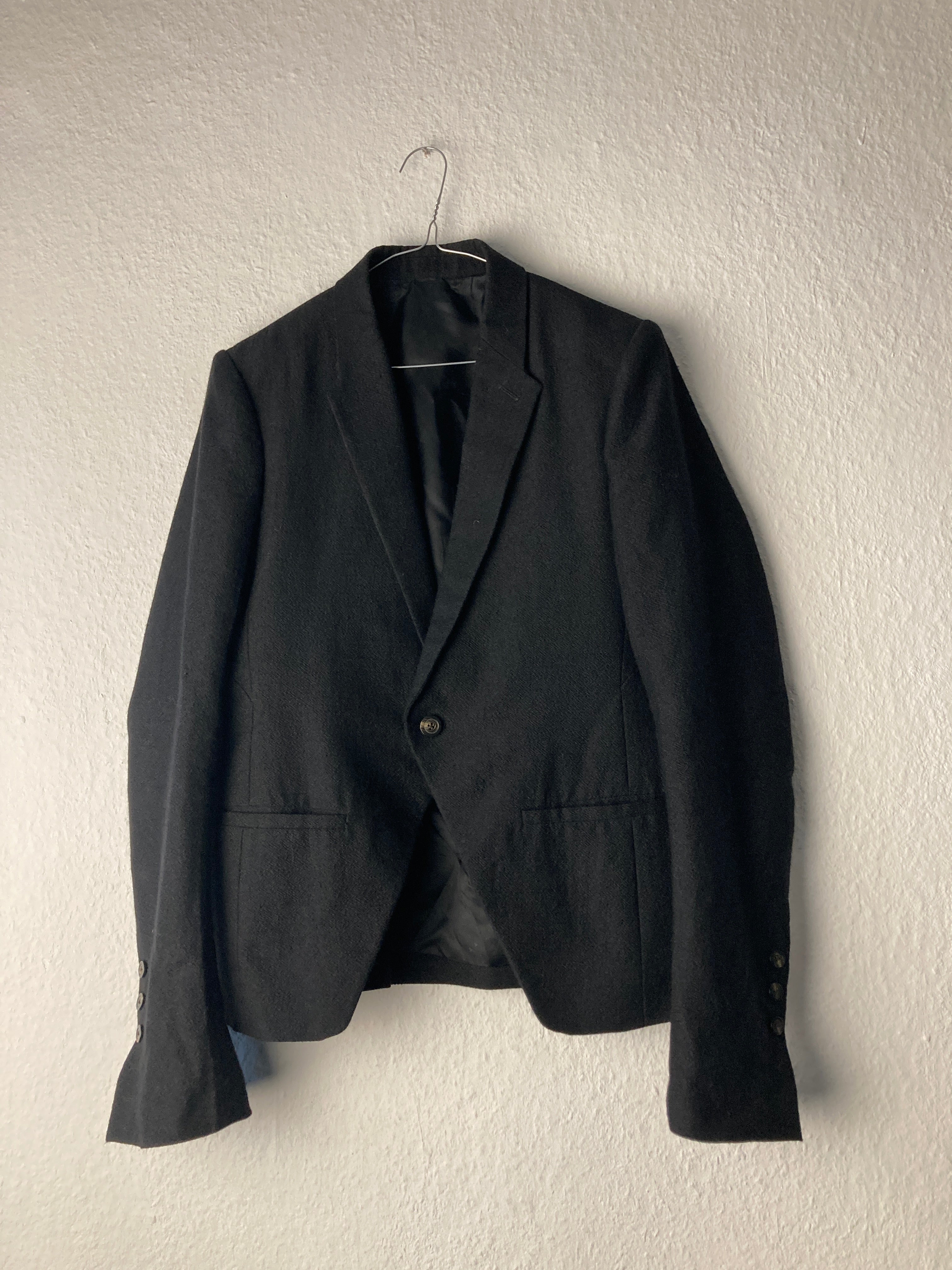 F/W 17 "GLITTER" Baby Alpaca Wool Blazer Rick Owens 52/L