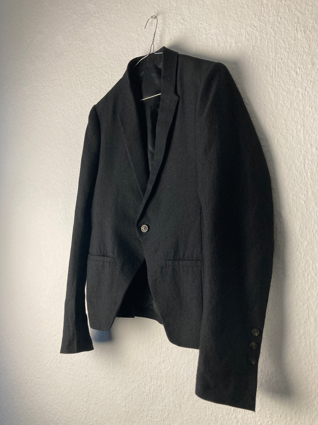 F/W 17 "GLITTER" Baby Alpaca Wool Blazer Rick Owens 52/L