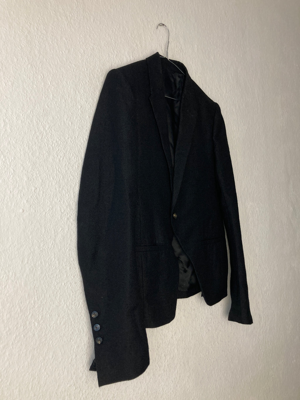 F/W 17 "GLITTER" Baby Alpaca Wool Blazer Rick Owens 52/L