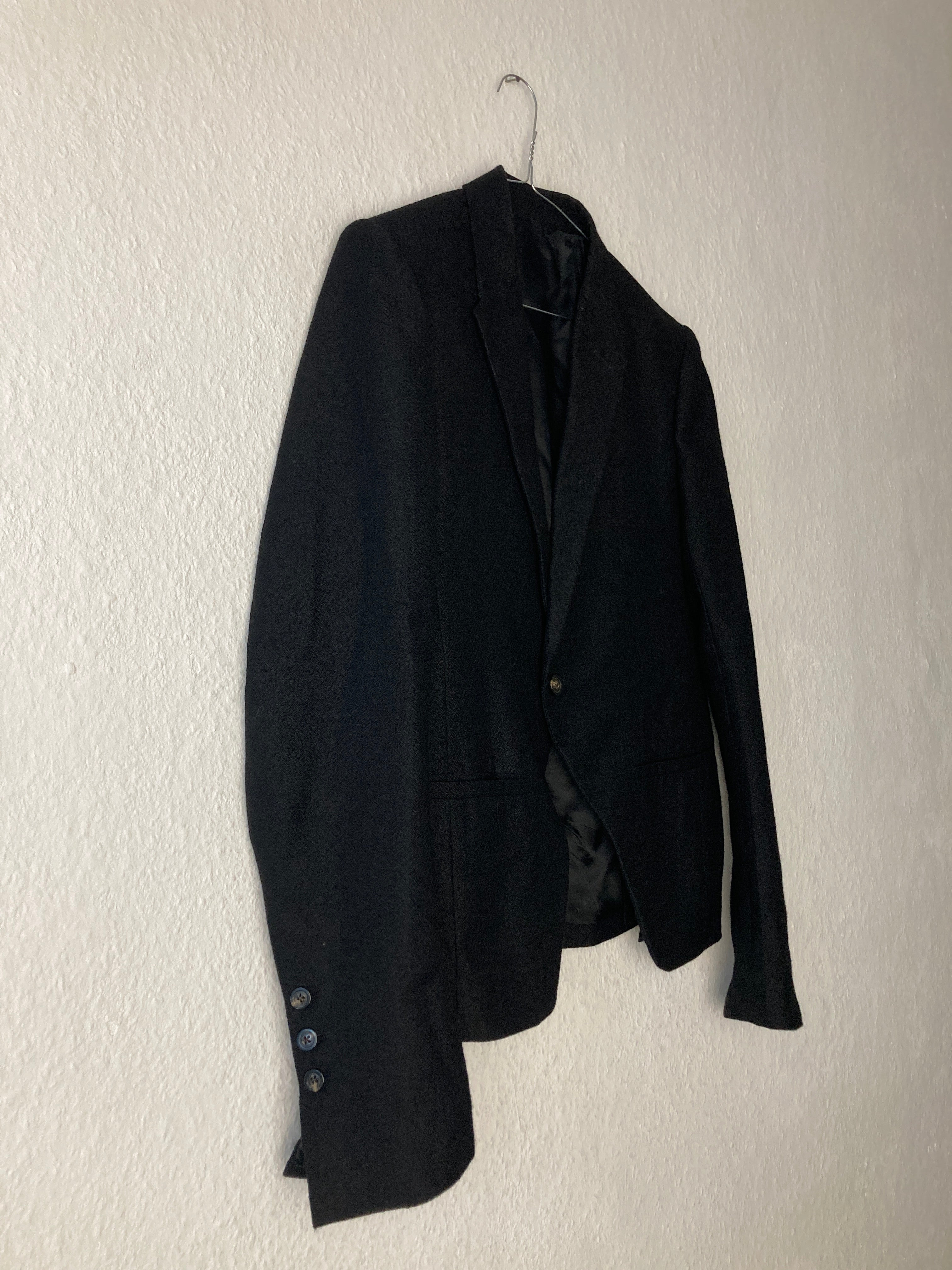 F/W 17 "GLITTER" Baby Alpaca Wool Blazer Rick Owens 52/L