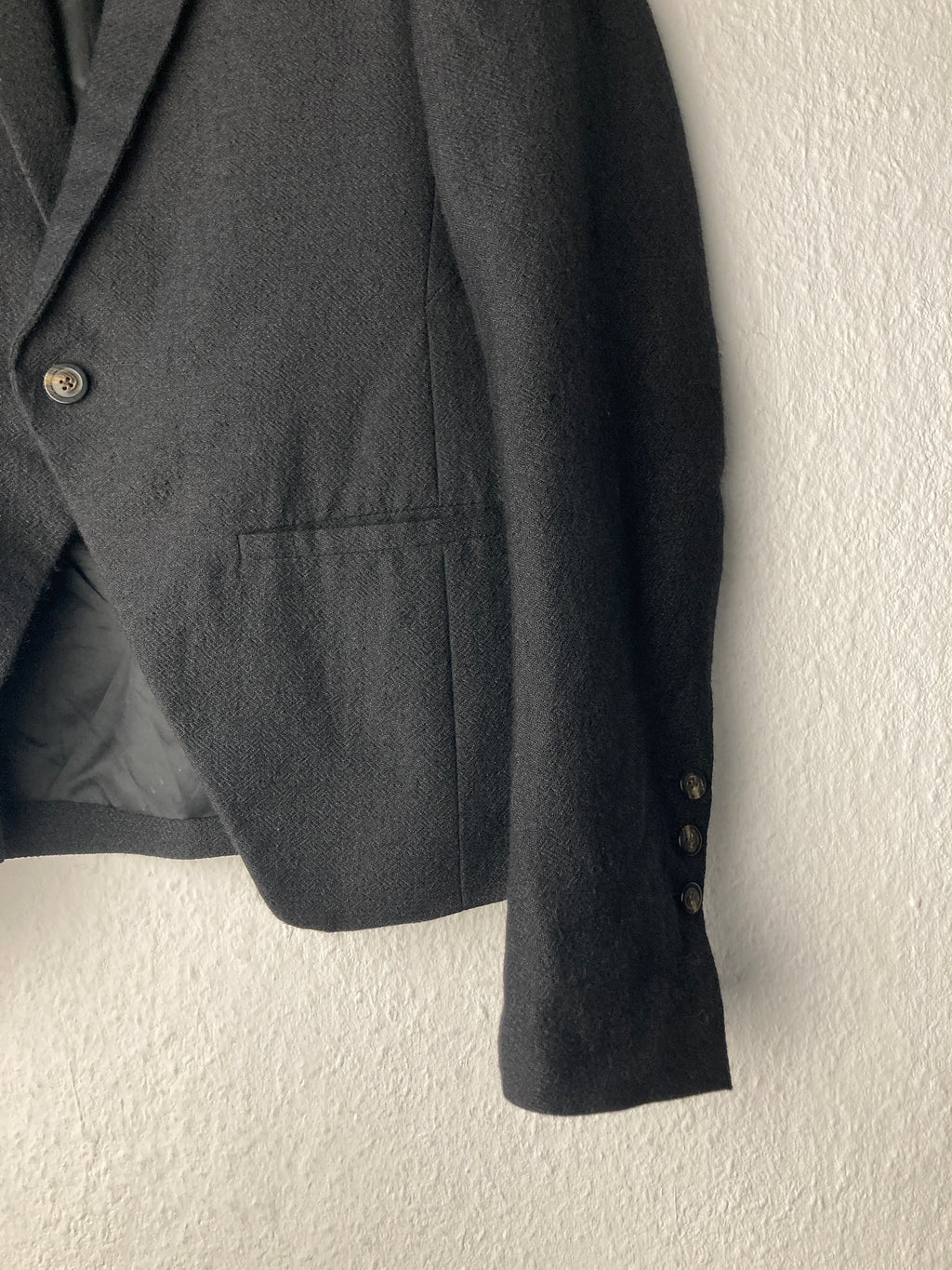 F/W 17 "GLITTER" Baby Alpaca Wool Blazer Rick Owens 52/L