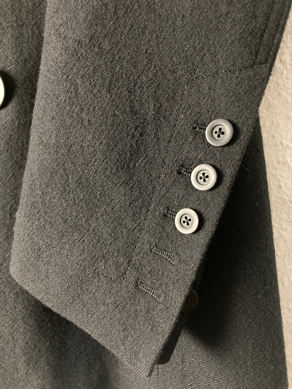 FW 16 "MASTODON" Double-Breasted JMF Wool Peacoat Rick Owens