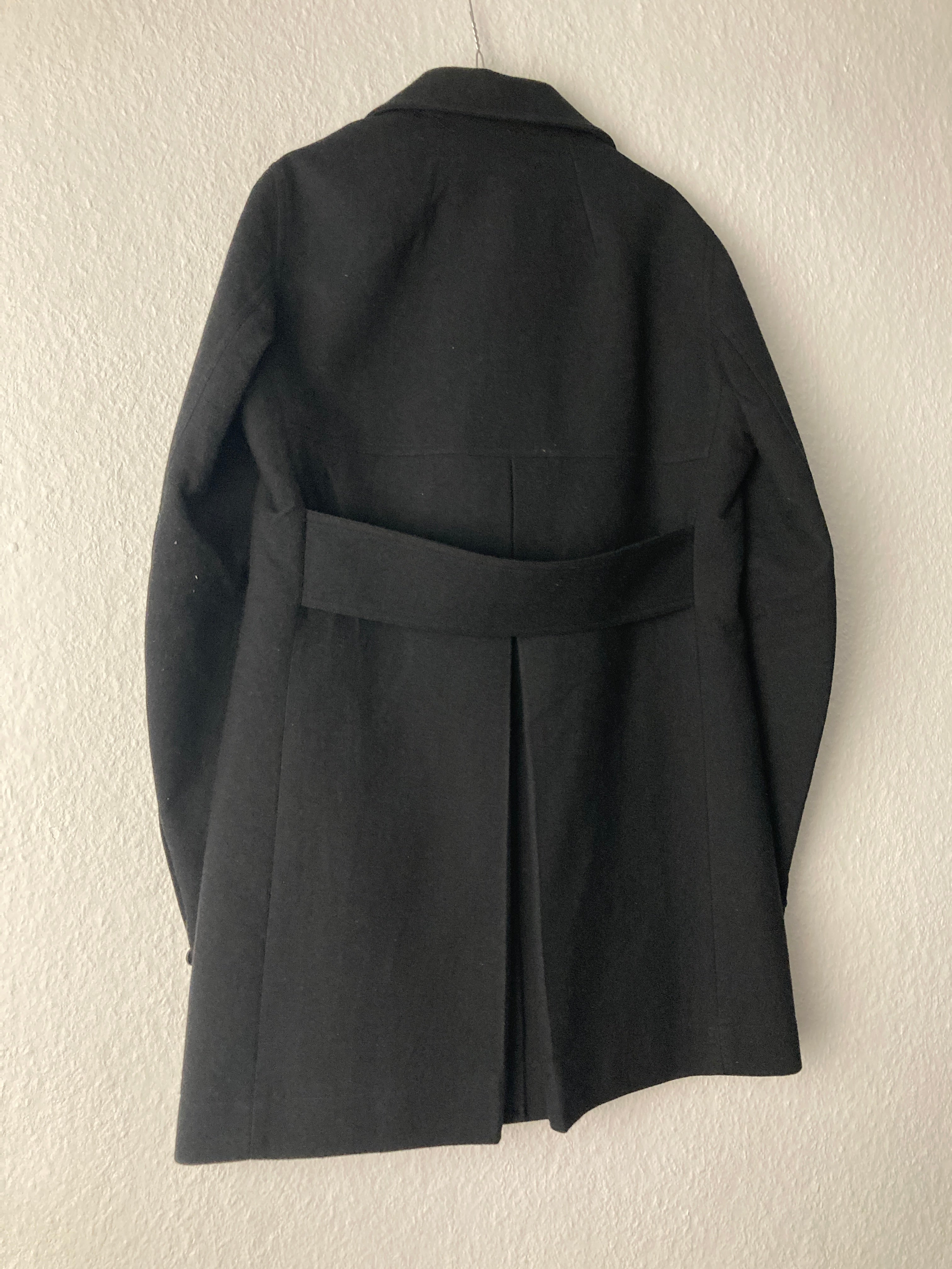 FW 16 "MASTODON" Double-Breasted JMF Wool Peacoat Rick Owens
