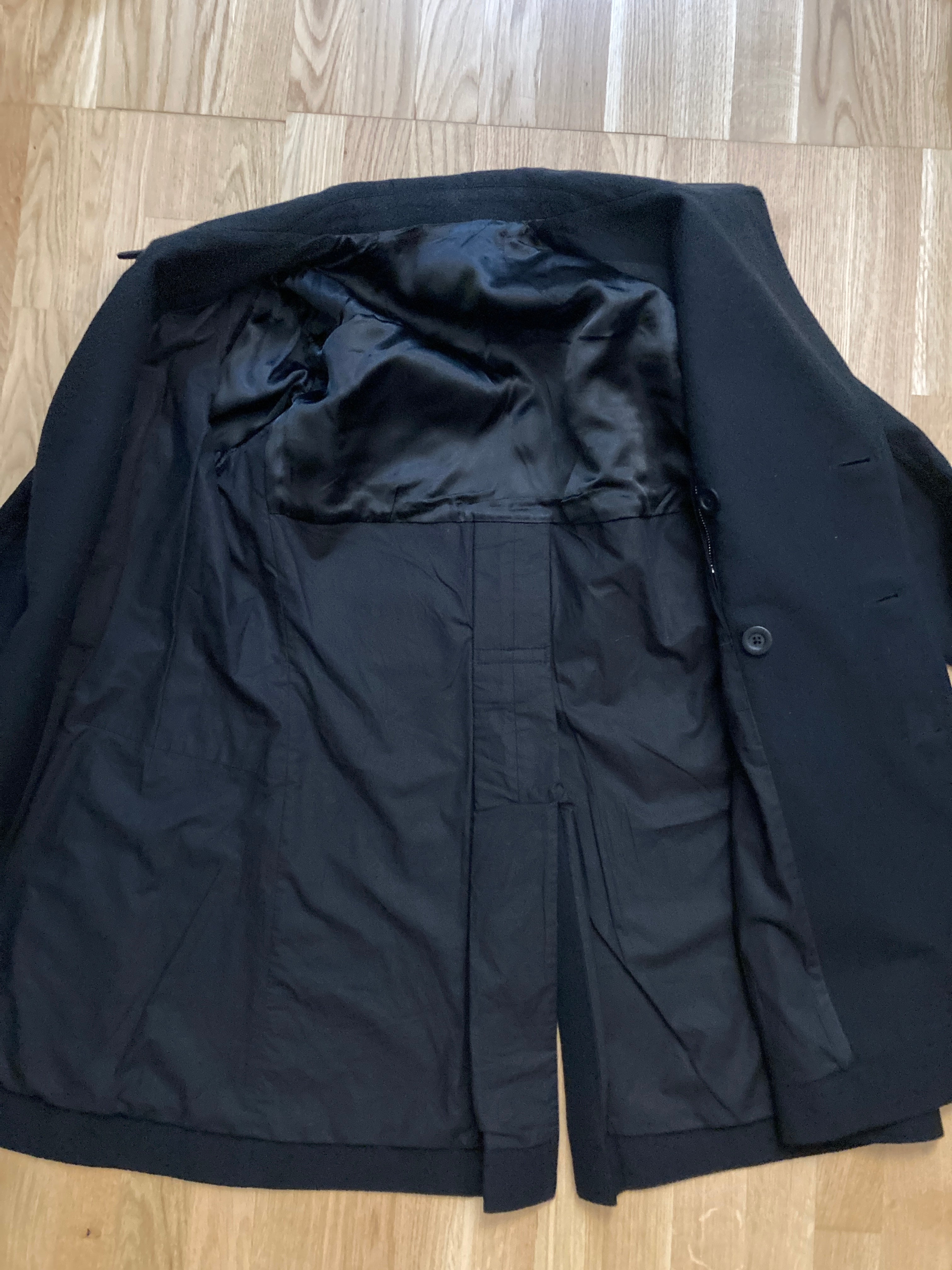 FW 16 "MASTODON" Double-Breasted JMF Wool Peacoat Rick Owens