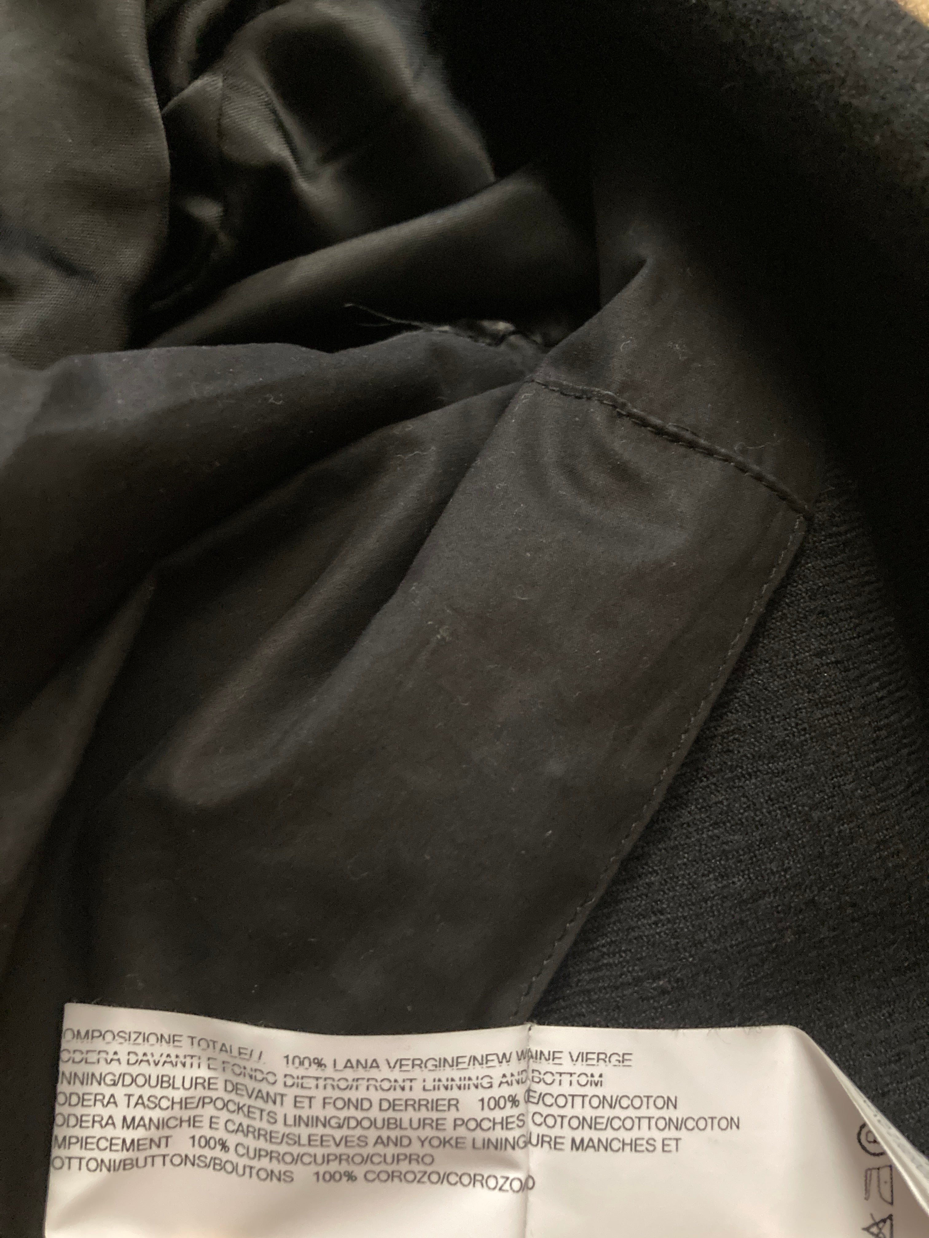 FW 16 "MASTODON" Double-Breasted JMF Wool Peacoat Rick Owens