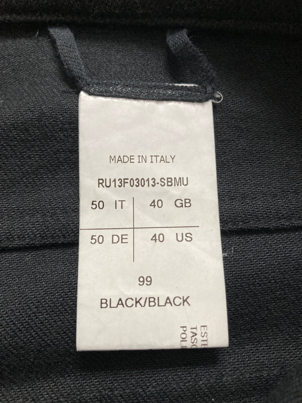 F/W 13 „PLINTH“ Memphis Biker Pants Rick Owens