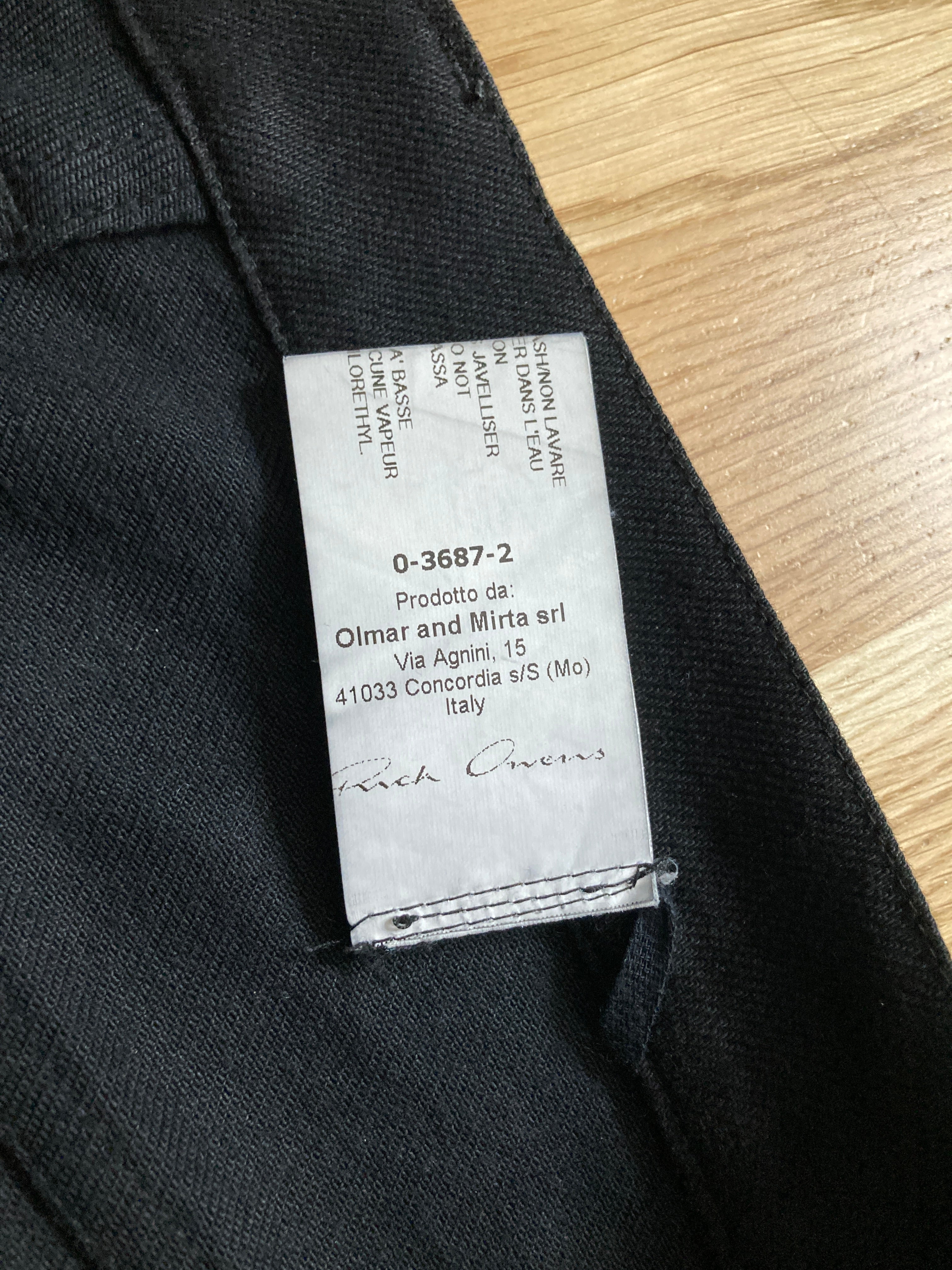 F/W 13 „PLINTH“ Memphis Biker Pants Rick Owens