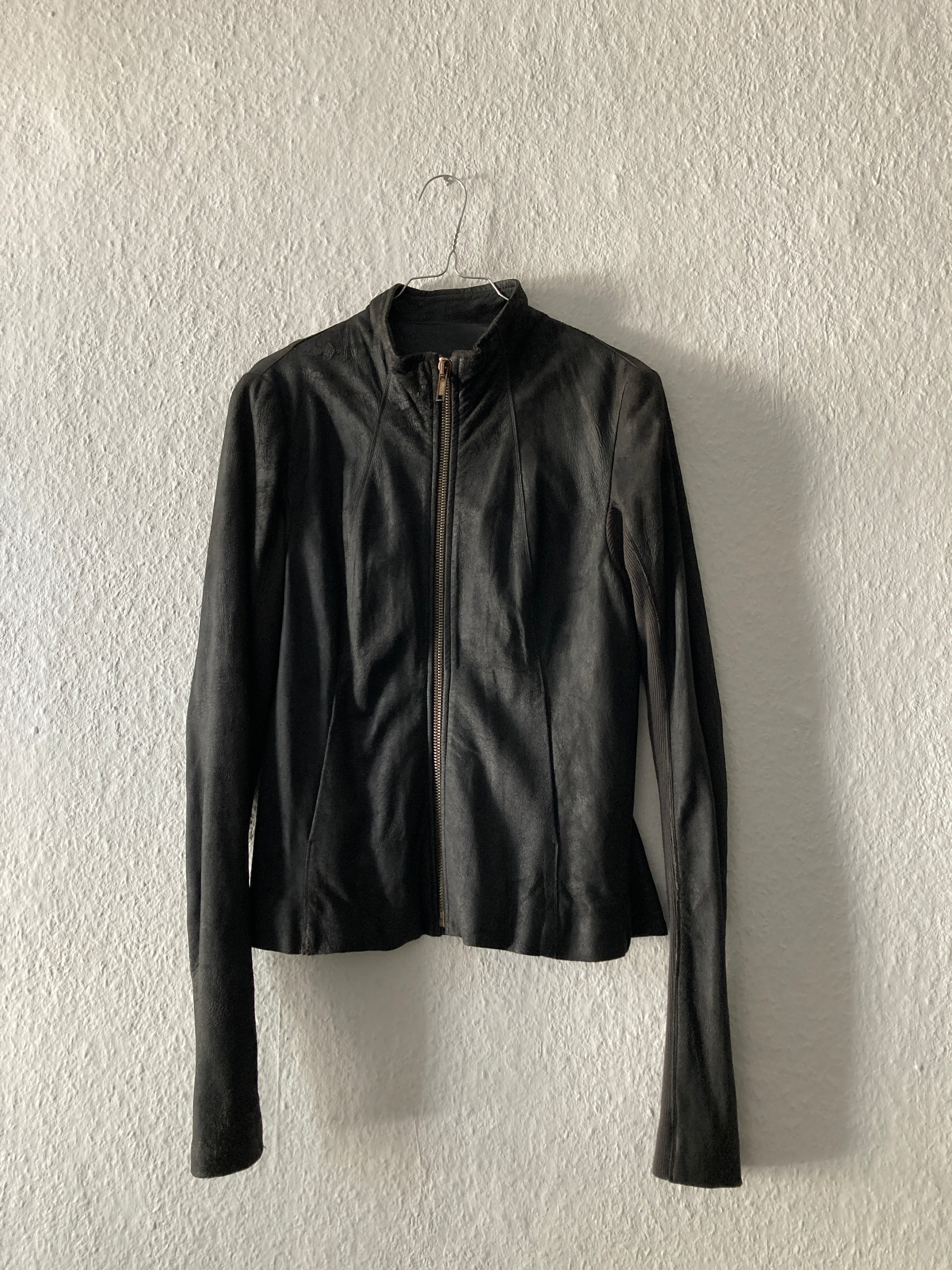 F/W 09 “CRUST” Blistered Lamb Leather Jacket Rick Owens 44